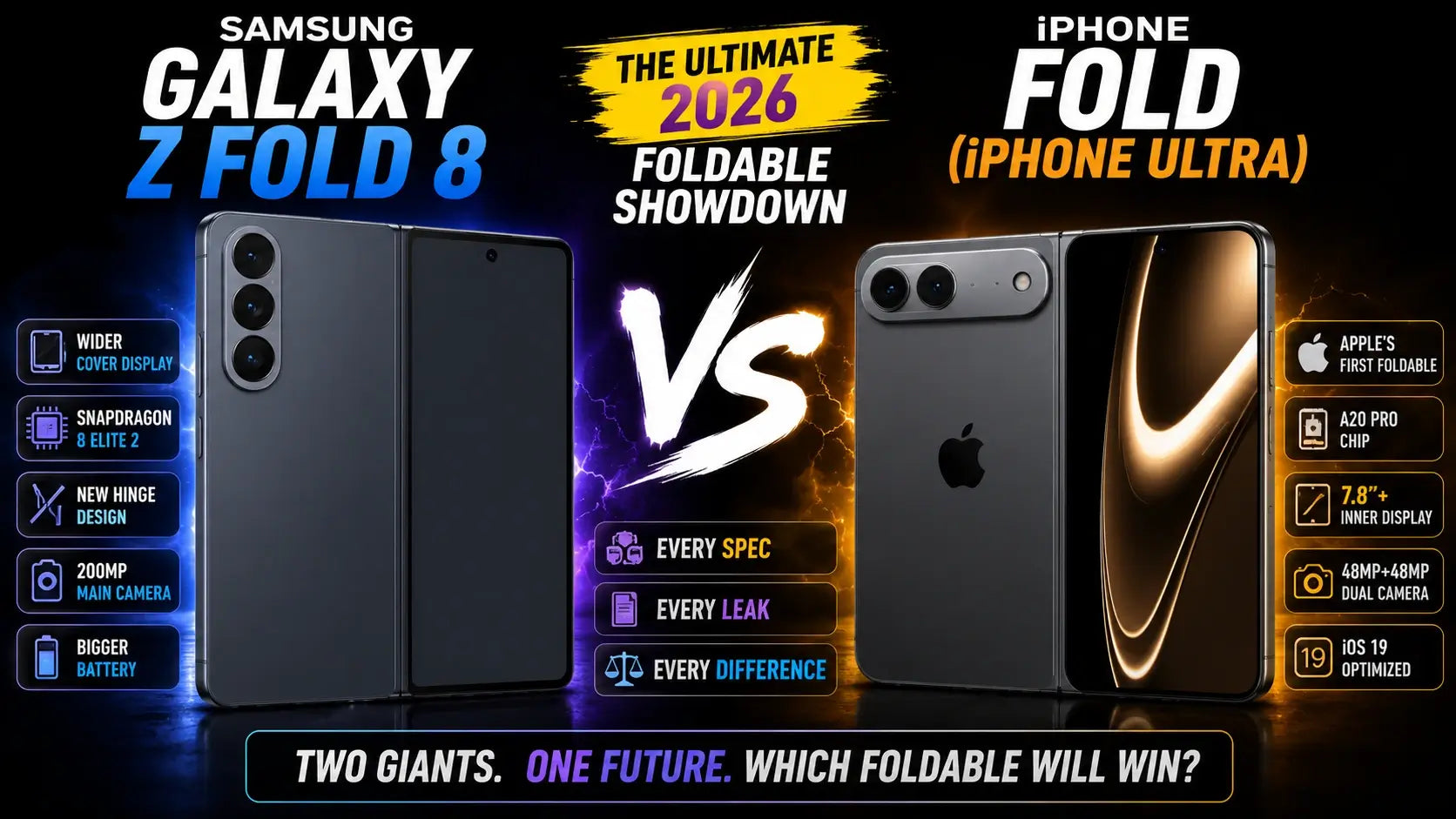 iPhone Fold vs Galaxy Z Fold8: What We Know So Far