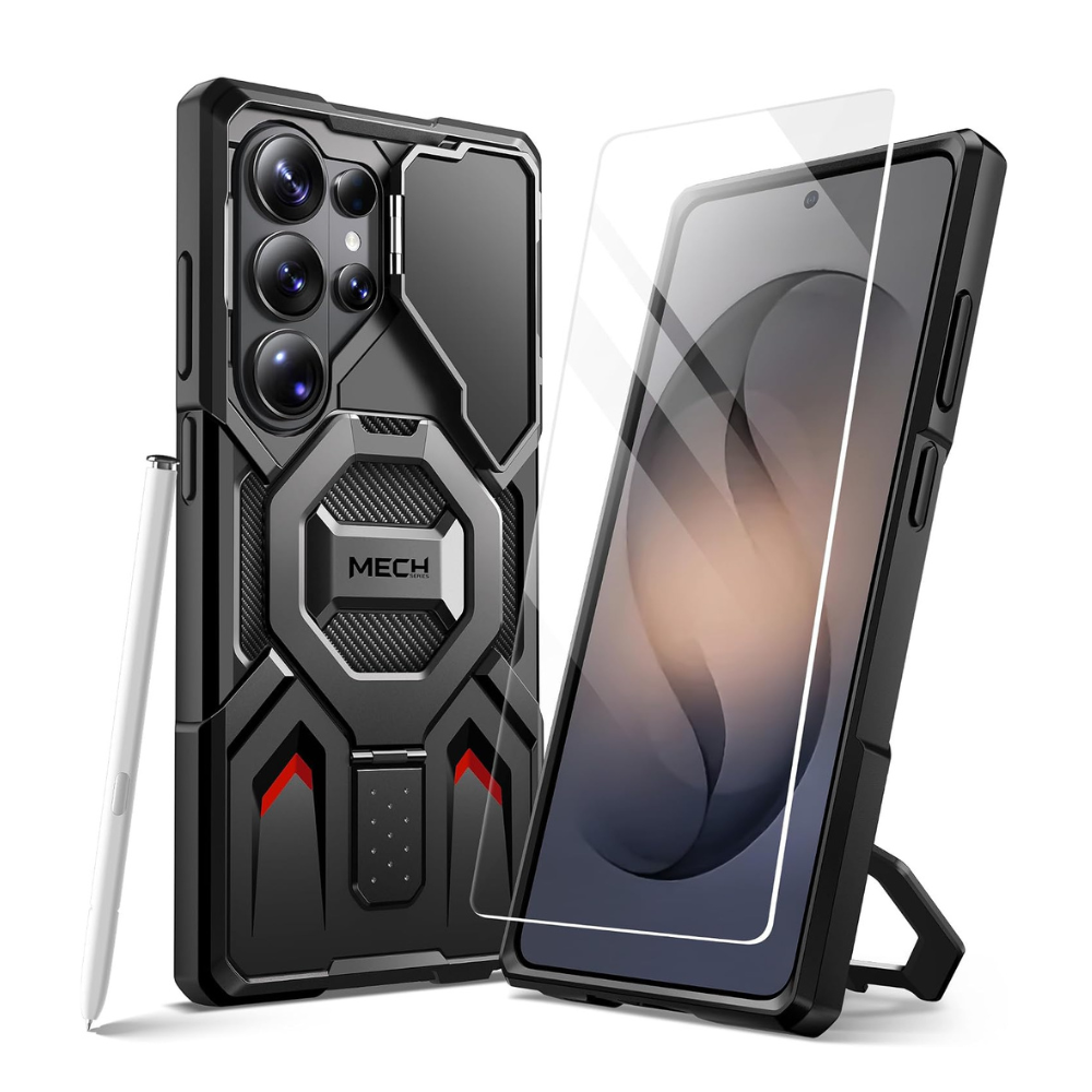 Galaxy S26 Ultra Magnetic Stand Case with Screen Protector