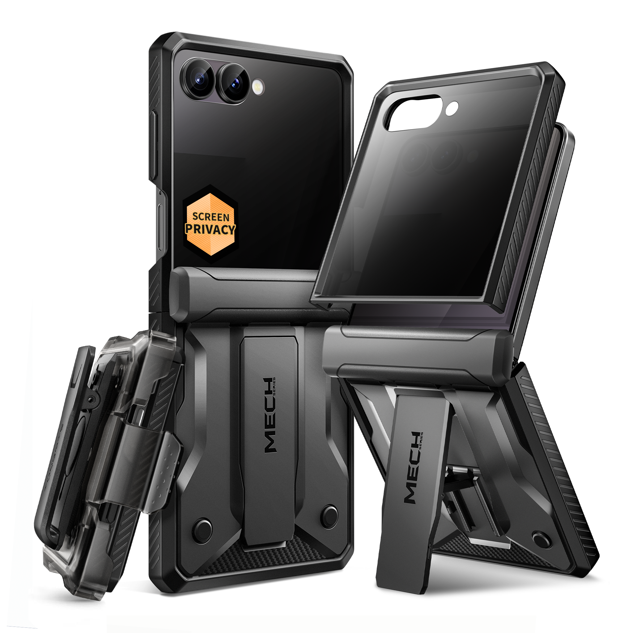 TONGATE Z Flip 7 Case with Stand and Belt-Clip