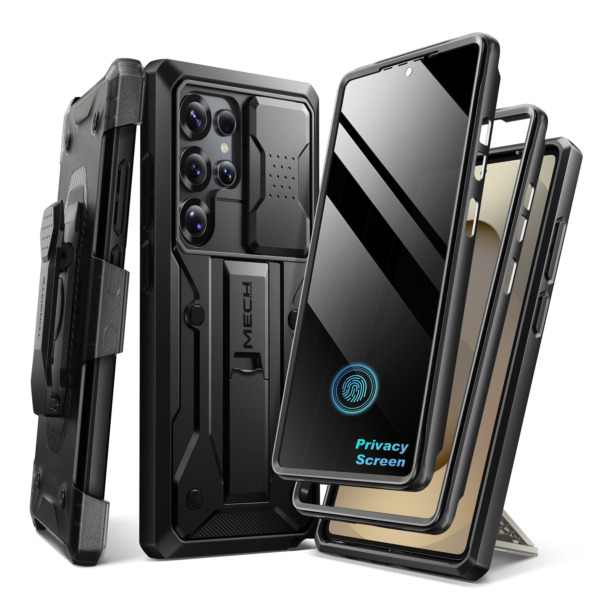 TONGATE Samsung Galaxy S25 Ultra Case with Privacy Screen Protector