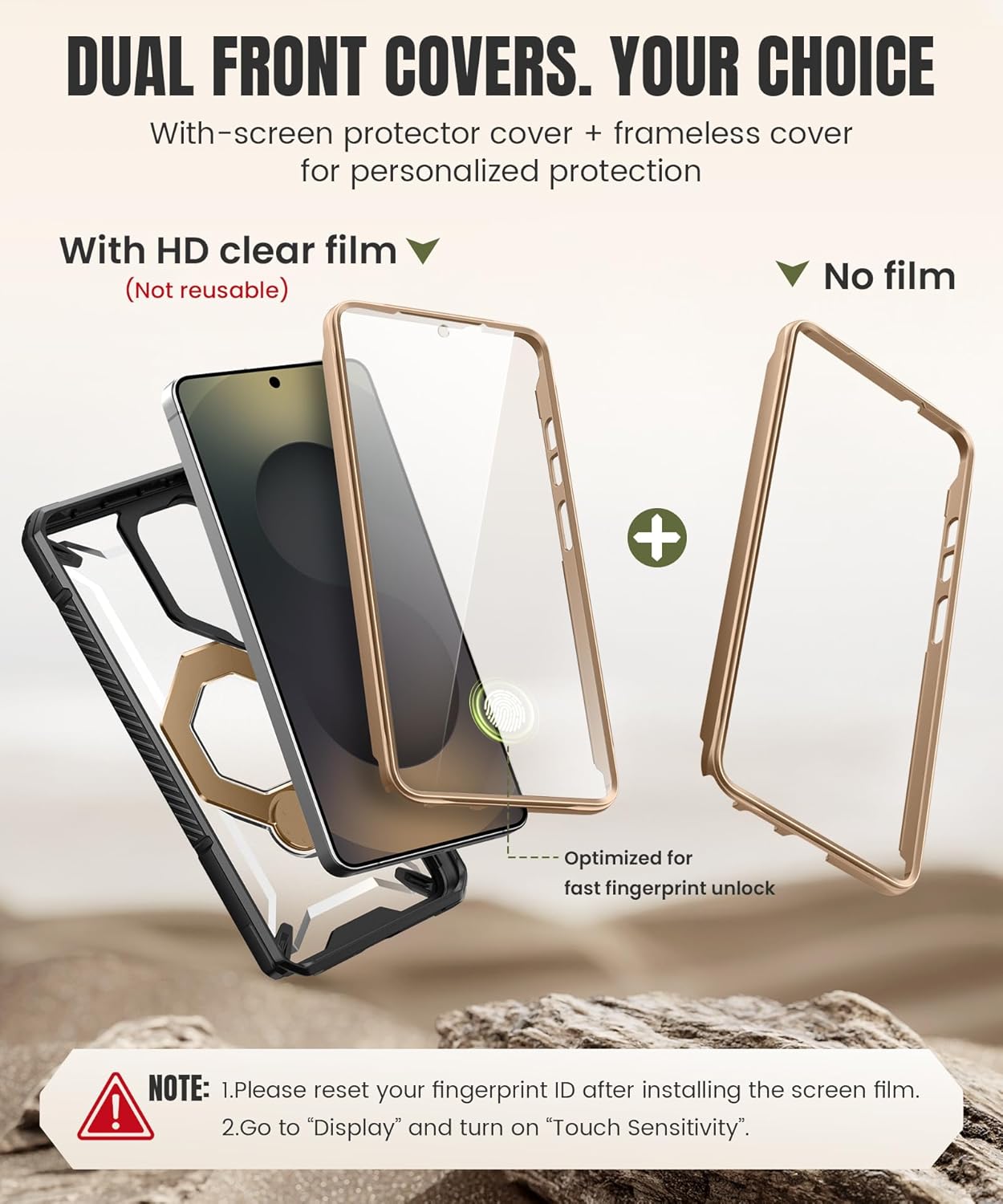 Samsung S26 Ultra Case with 360° Spin Magnetic Stand