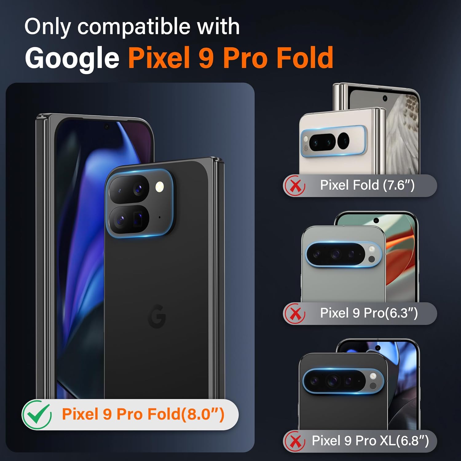 TONGATE Magnetic Pixel 9 Pro Fold Case