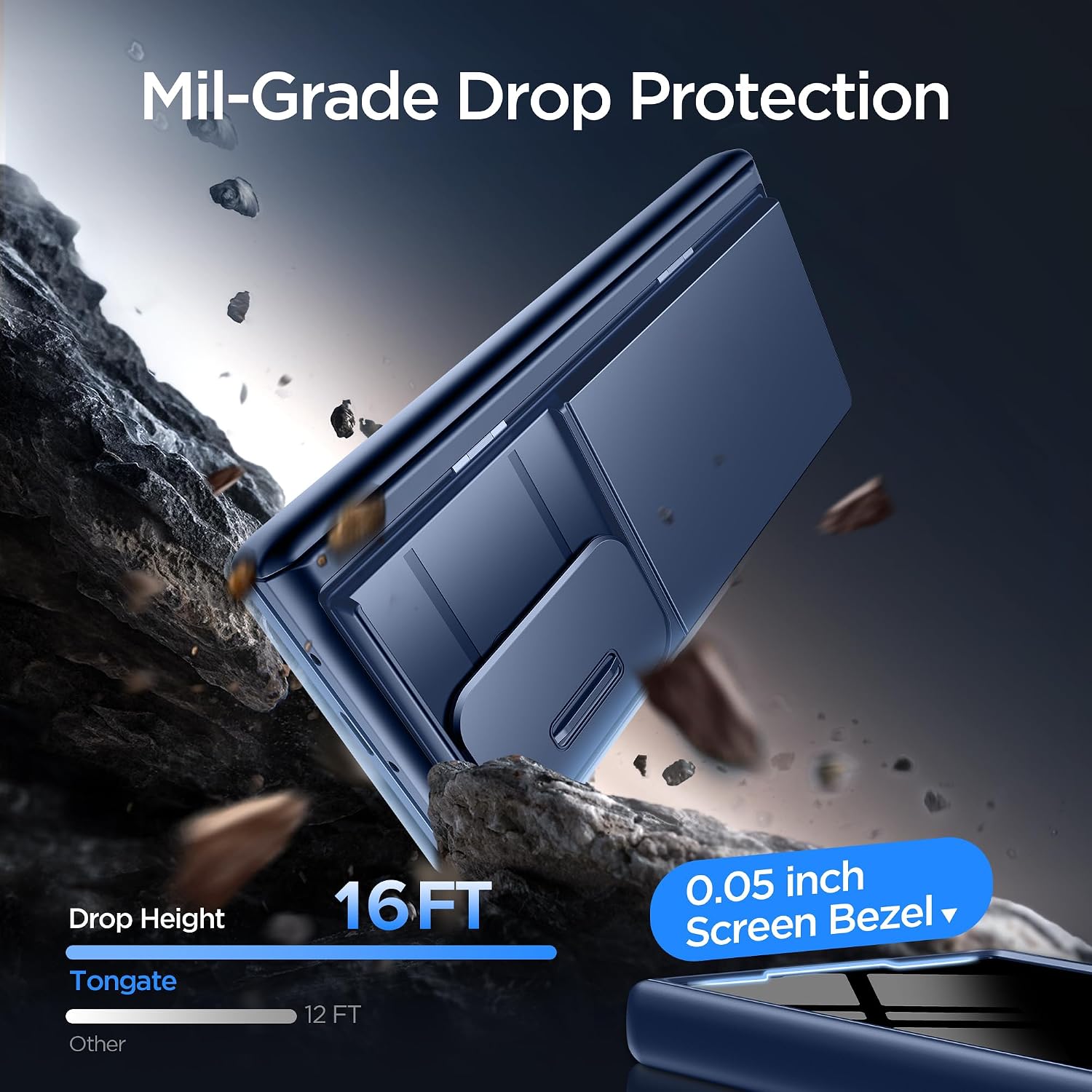 Galaxy Z Fold 8 Ultra Wallet Case with Privacy Film & Stand