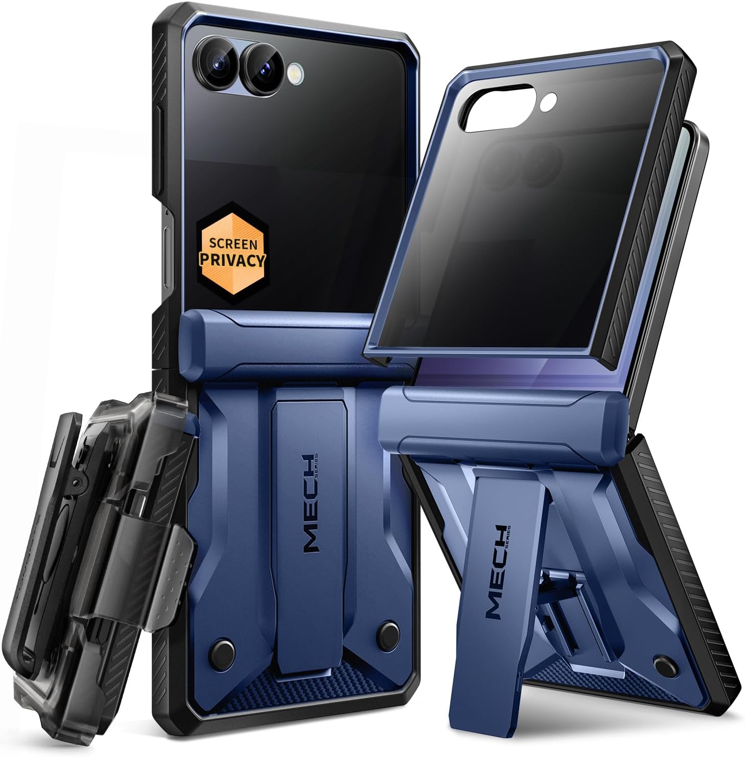 Z Flip 7 Case with Stand and Belt-Clip