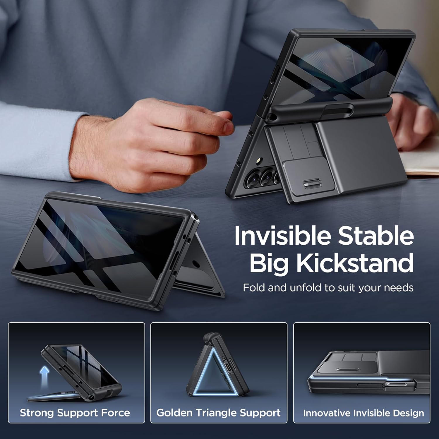 TONGATE Z Fold 7 Case With Wallet