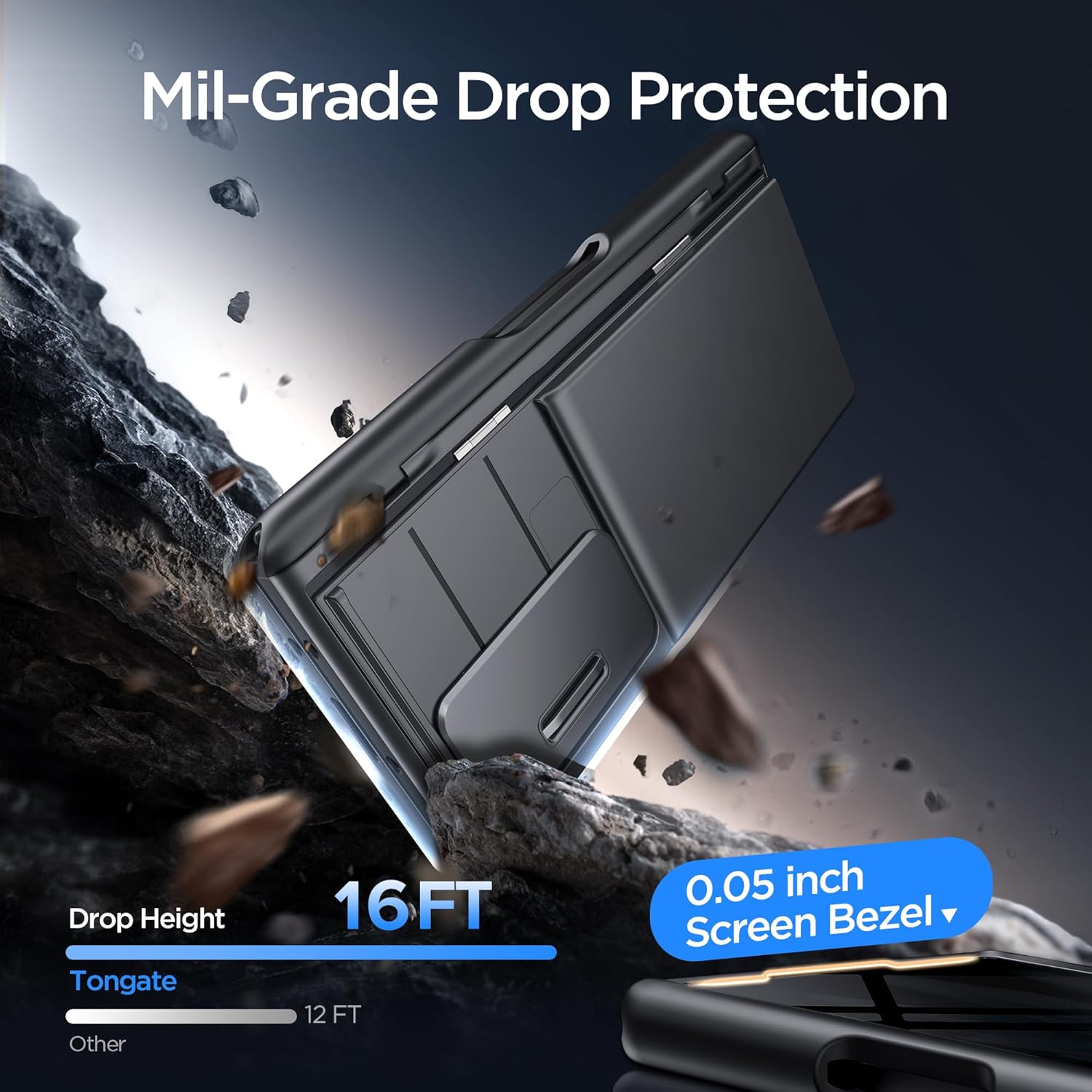 TONGATE Z Fold 7 Case With Wallet