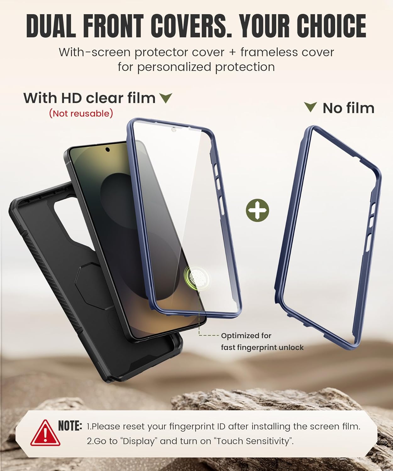 Samsung S26 Ultra Case with 360° Spin Magnetic Stand