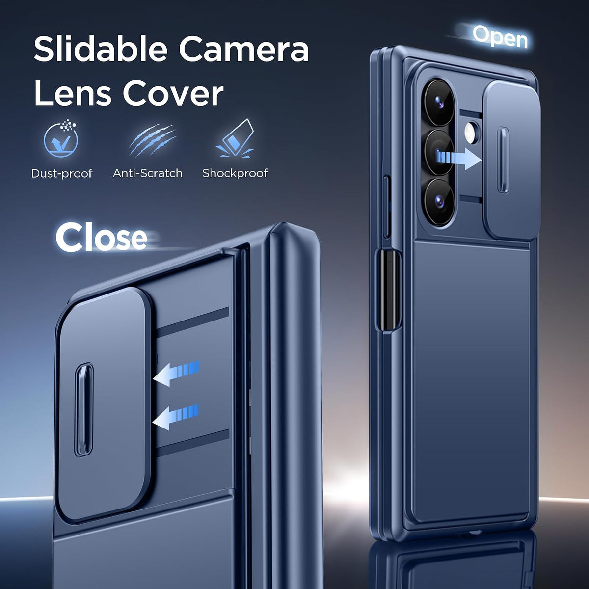 Galaxy Z Fold 8 Ultra Wallet Case with Privacy Film & Stand