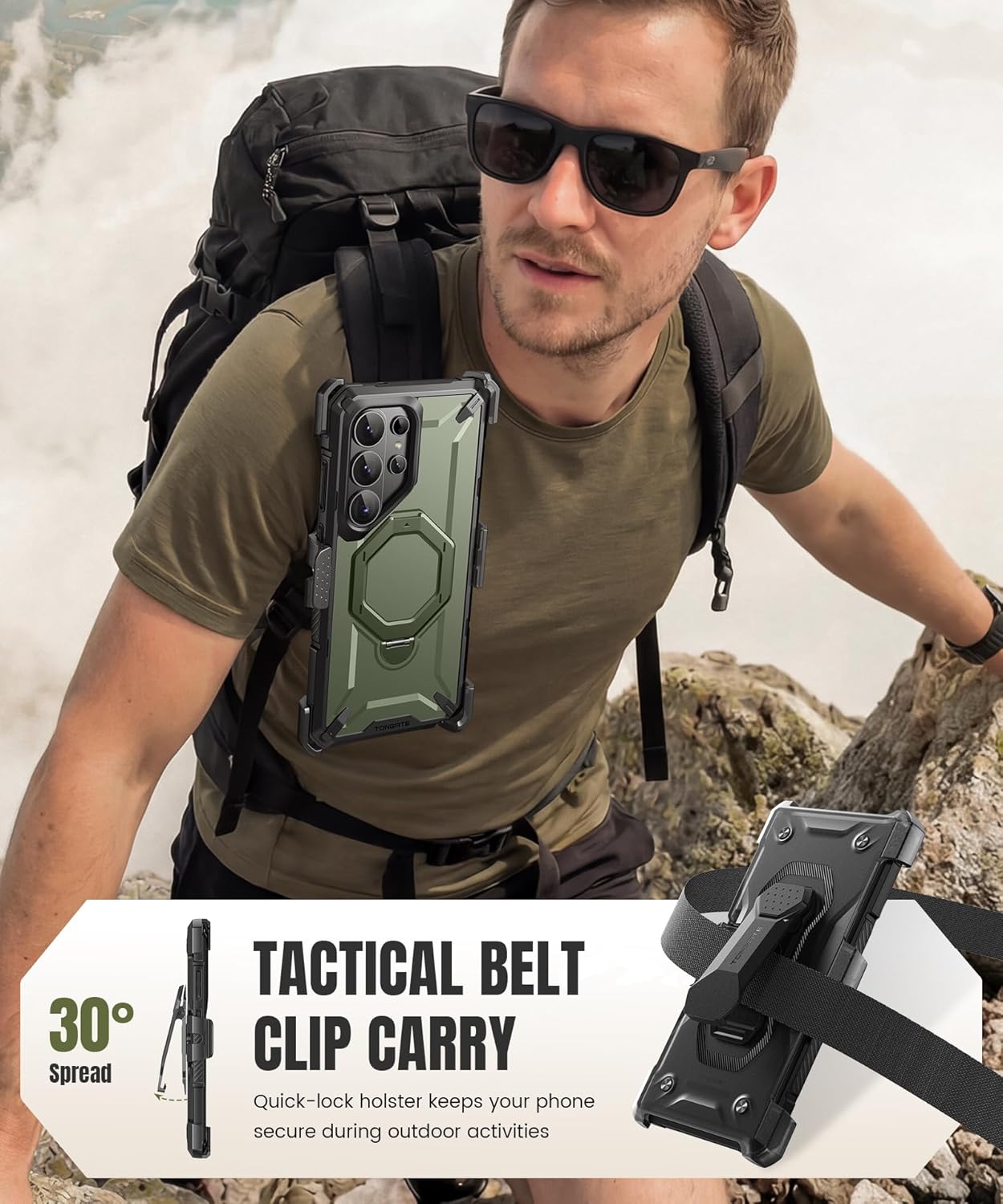 Samsung S26 Ultra Case with 360° Spin Magnetic Stand