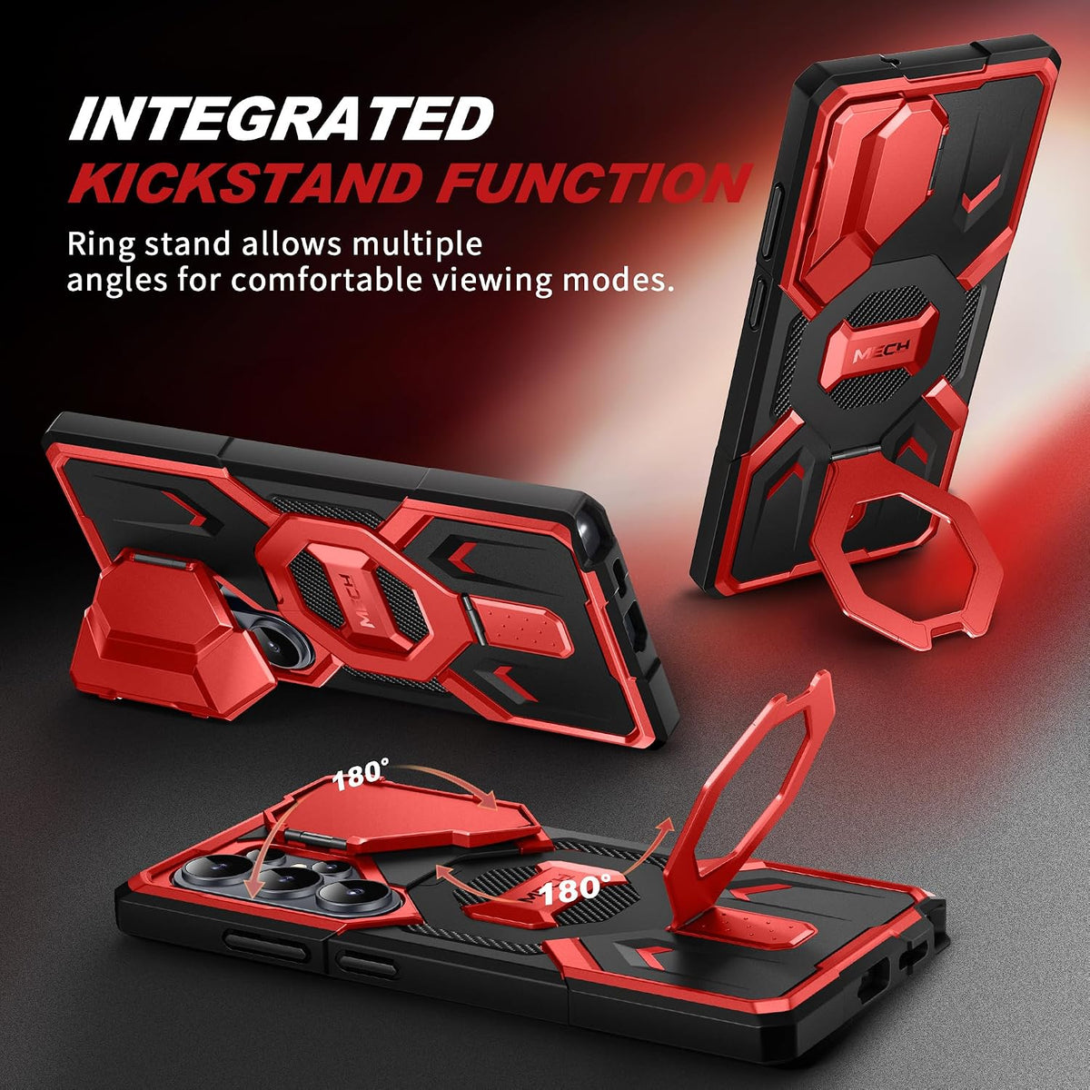 Galaxy S26 Ultra Magnetic Stand Case with Belt Clip