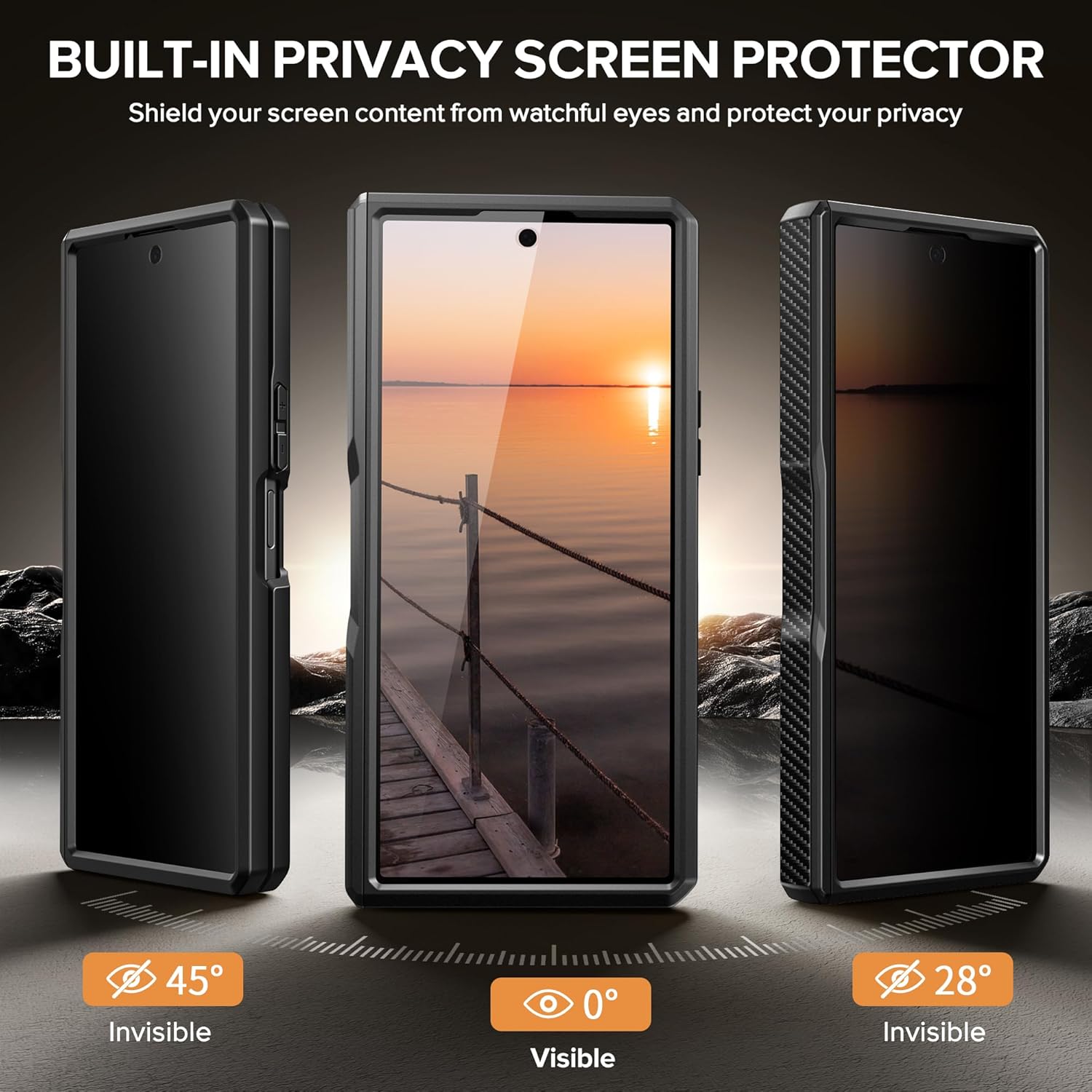Samsung Z Fold 7 MagSafe Case with Privacy Screen Protector