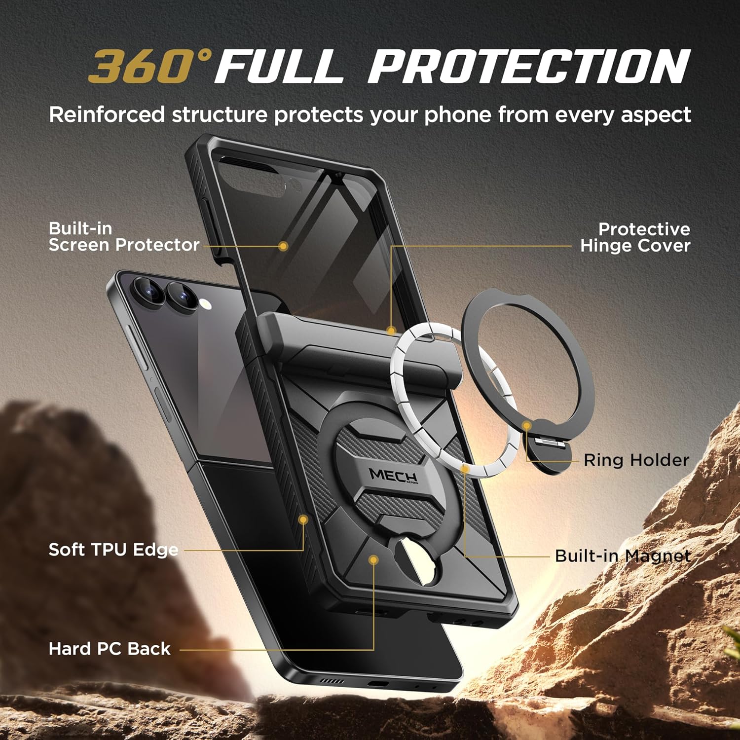 TONGATE Z Flip 7 Case magsafe