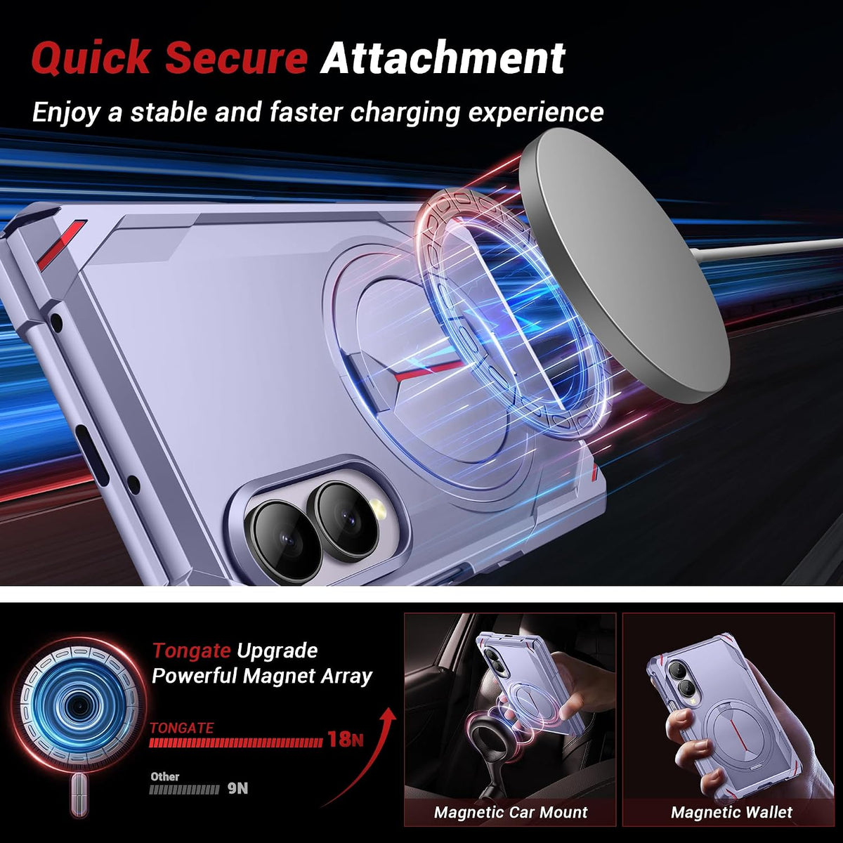 Galaxy Z Fold 8 Magnetic Rotating Stand Case