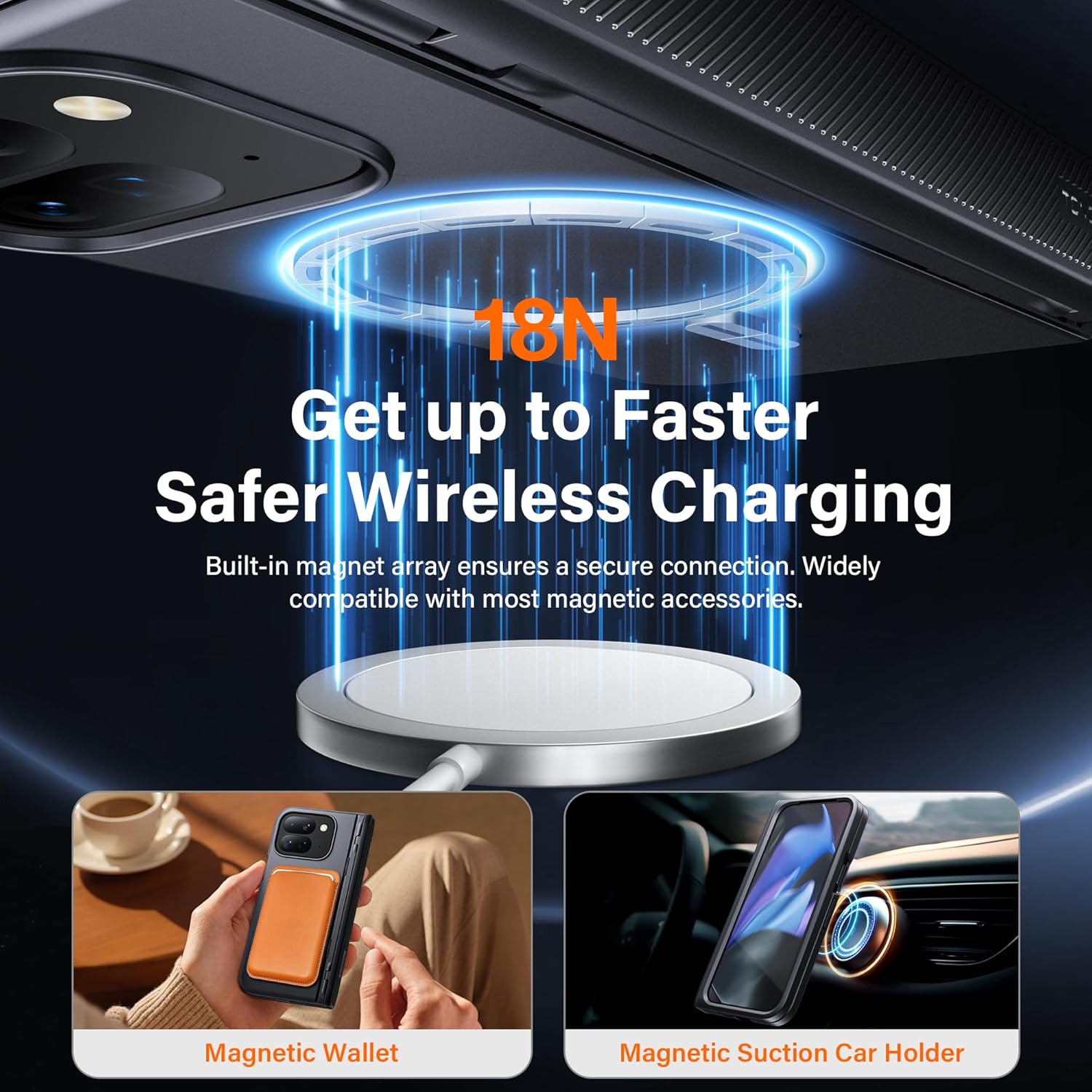 TONGATE Magnetic Pixel 9 Pro Fold Case