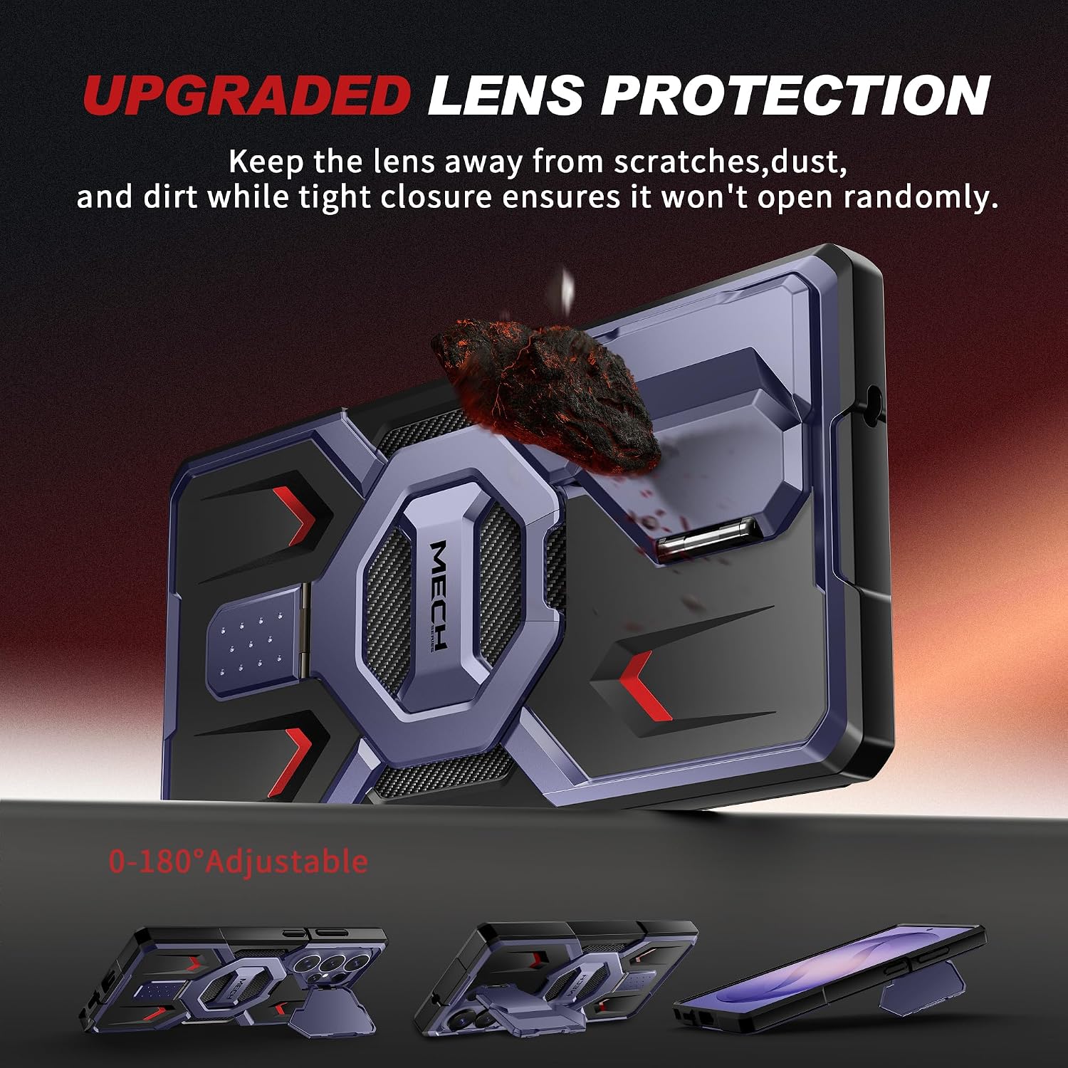 Galaxy S26 Ultra Magnetic Stand Case with Screen Protector