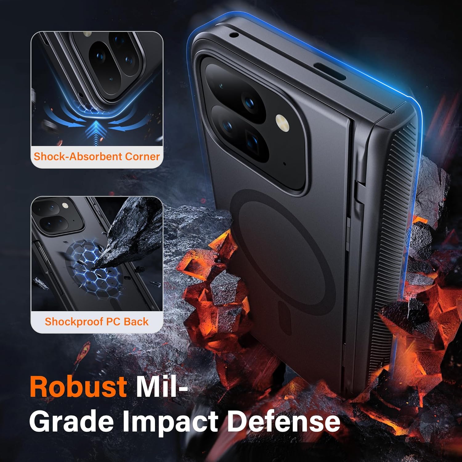 TONGATE Magnetic Pixel 9 Pro Fold Case