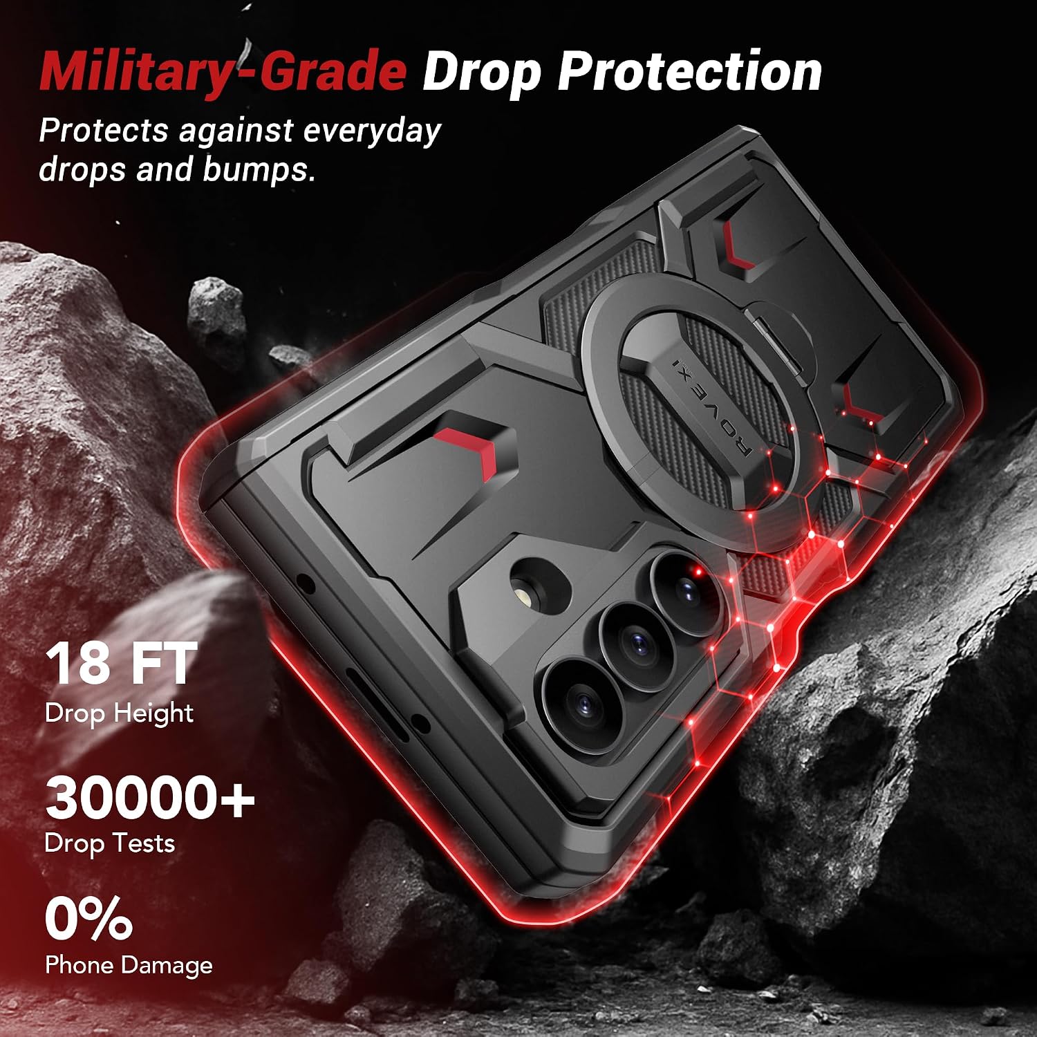 Galaxy Z Fold 8 360° Magnetic Stand Case with Privacy Screen Protector