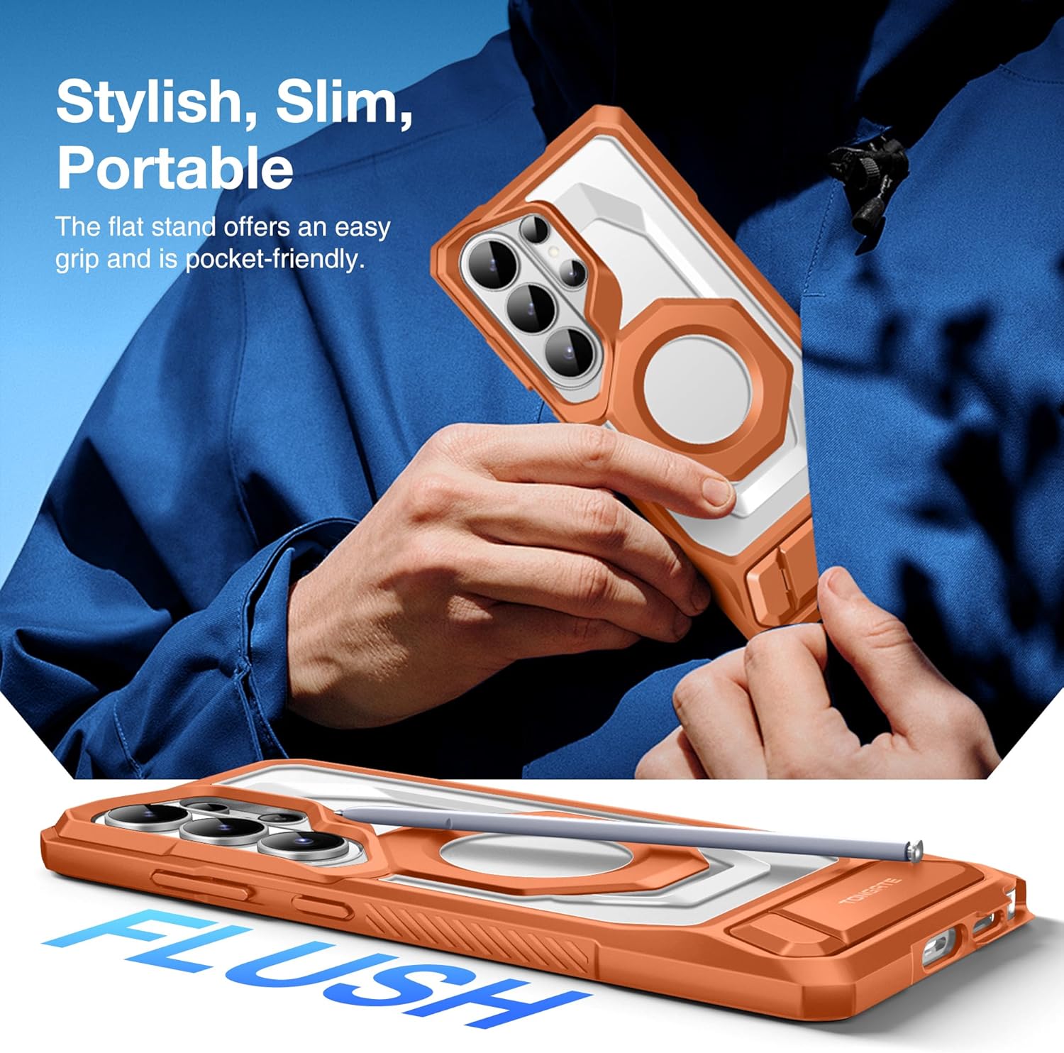 Samsung Galaxy S26 Ultra Case with Aluminum Alloy Kickstand