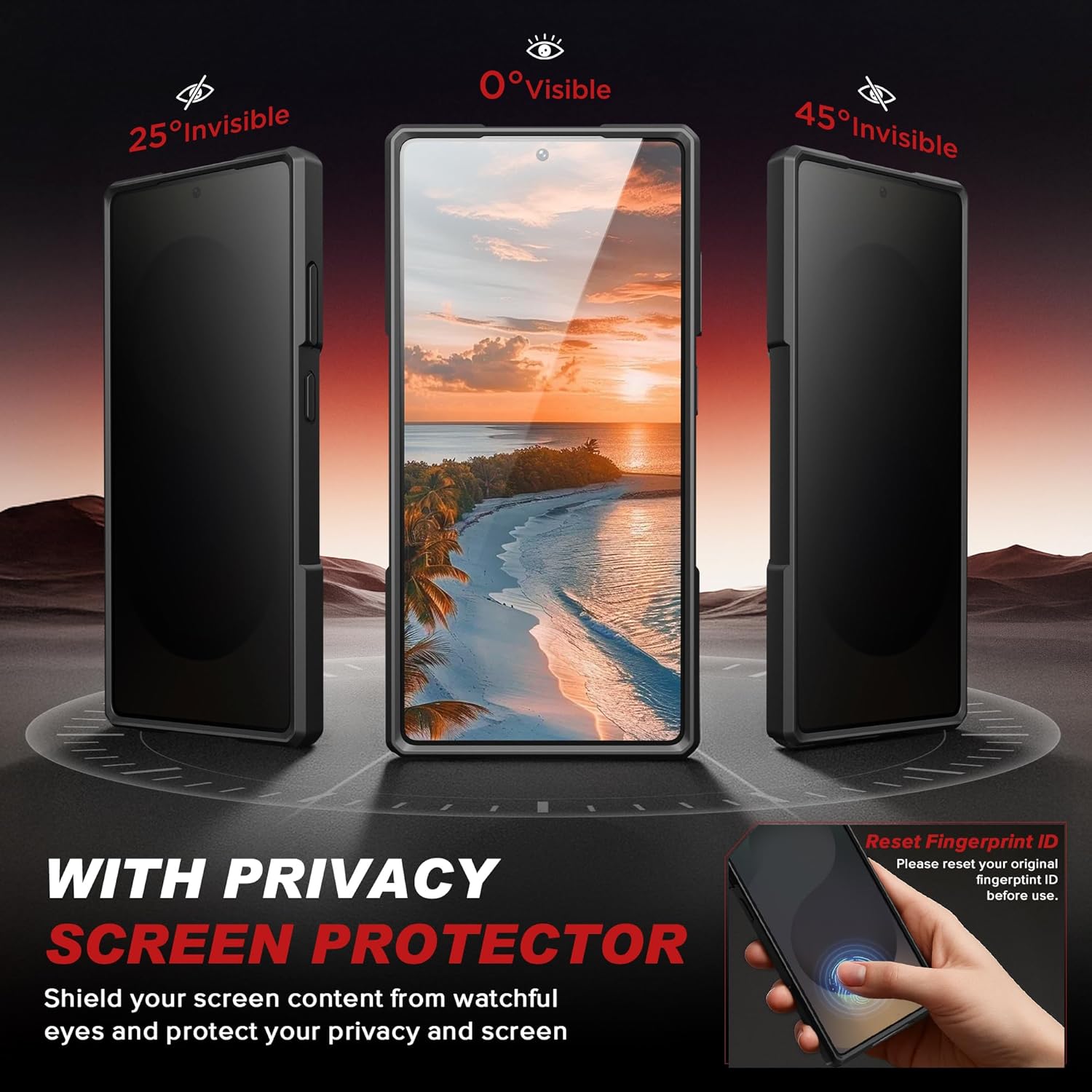 Samsung S25 Ultra Magnetic Case with Privacy Screen Protector