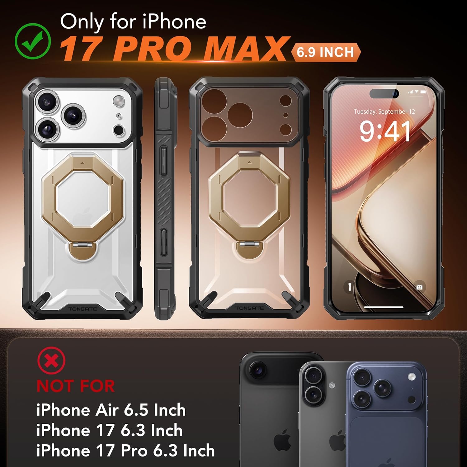 TONGATE iPhone 17 Pro Max Case