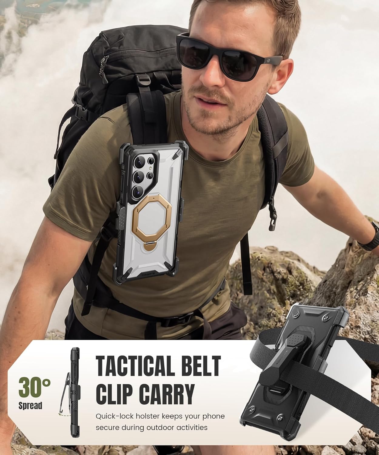 Samsung S26 Ultra Case with 360° Spin Magnetic Stand