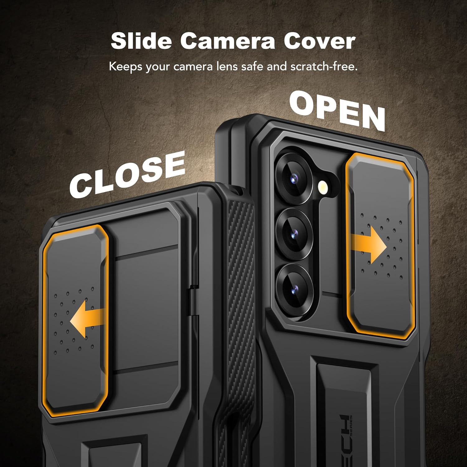 Z Fold 7 Case Built-in Stand and Belt Clip