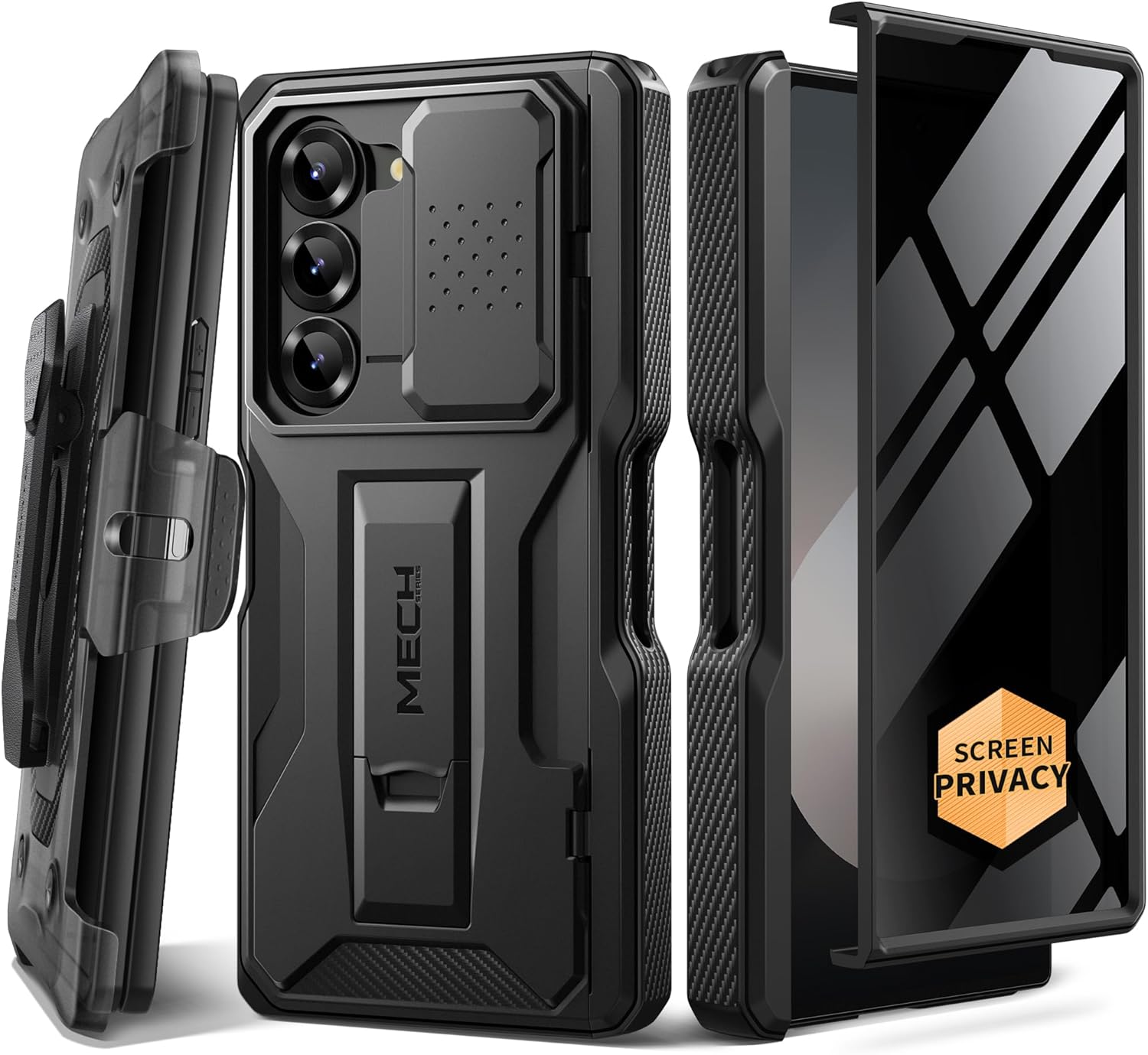 Z Fold 7 Case Built-in Stand and Belt Clip