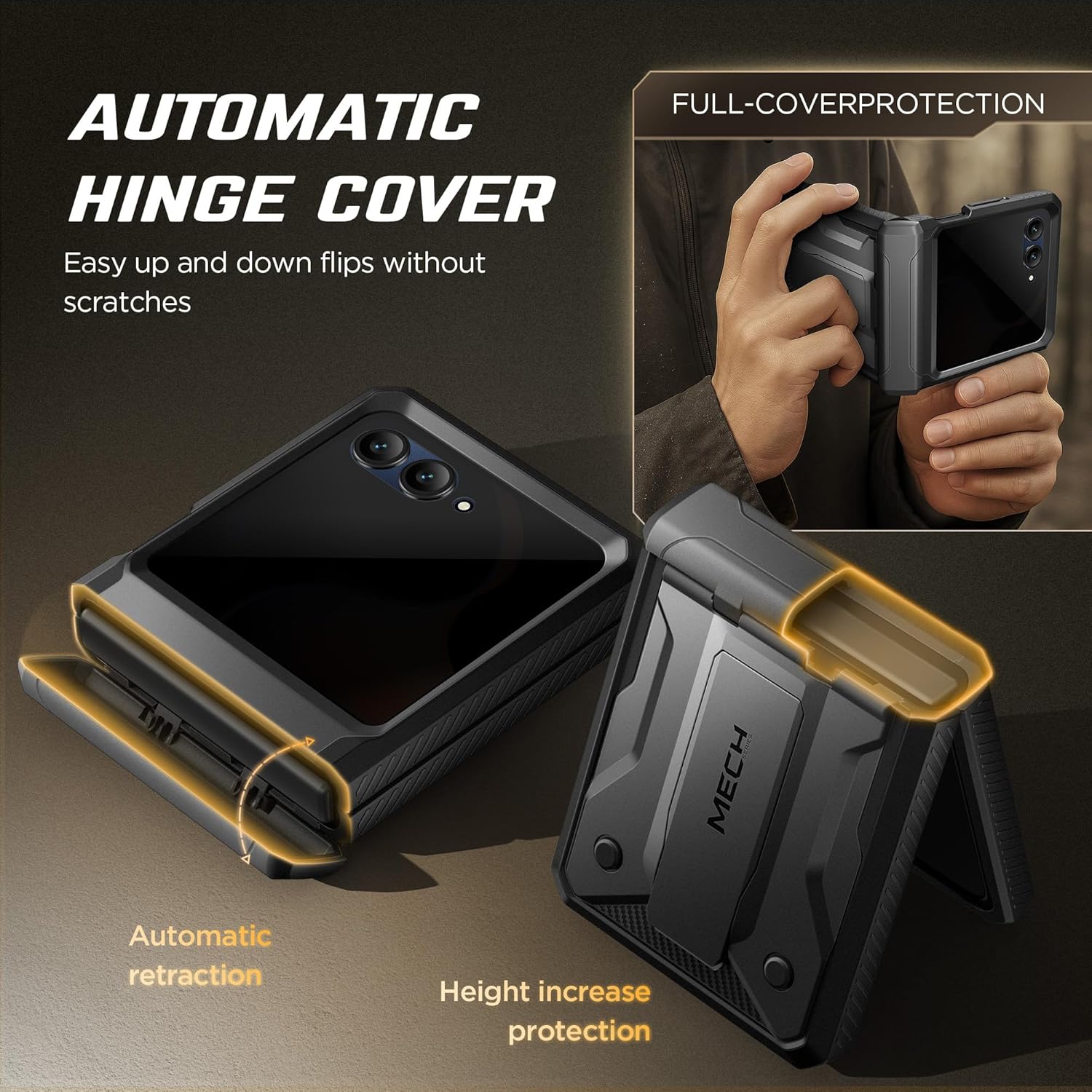 Motorola Razr Case with Privacy Screen Protector