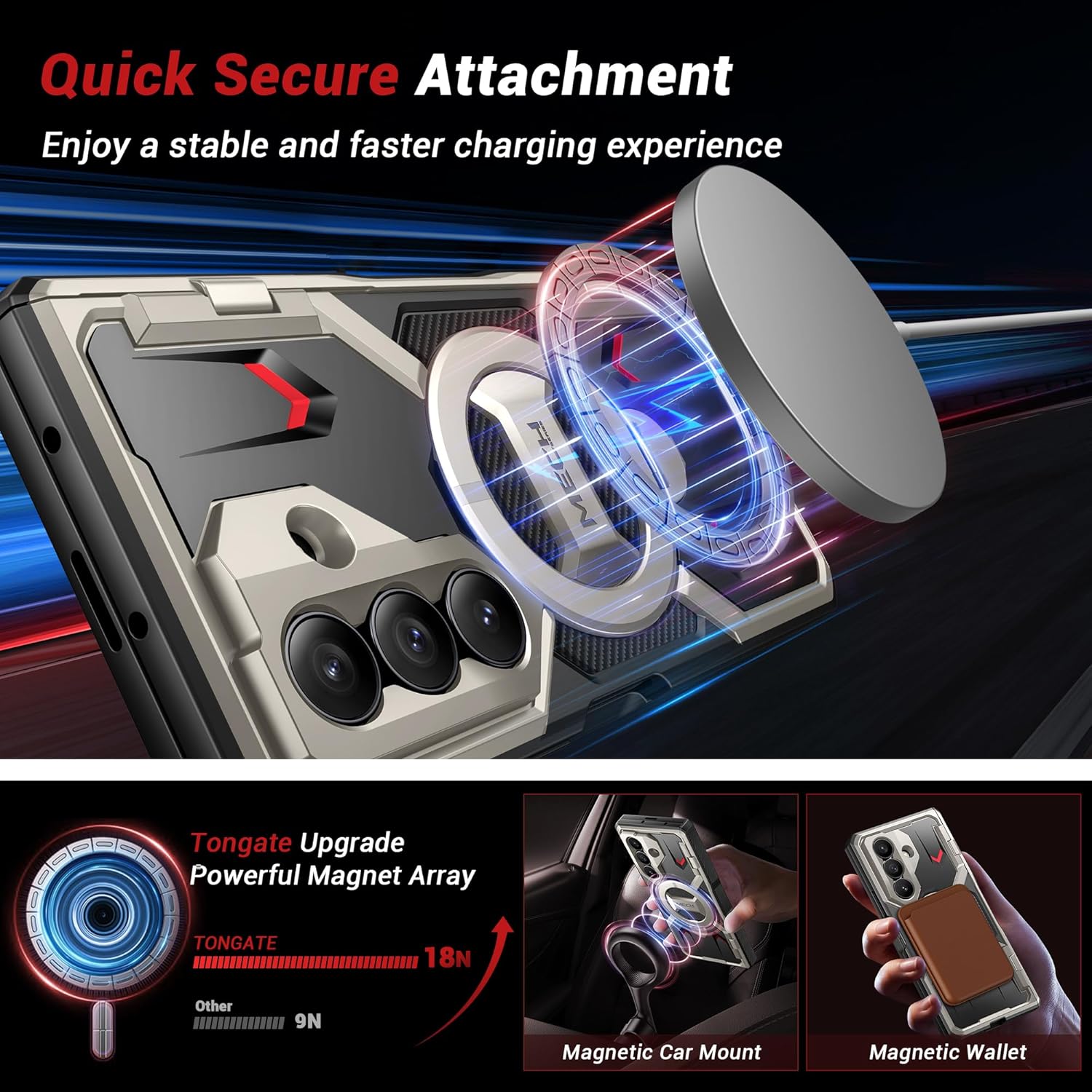 Spin Magnetic Stand for Z Fold 7 Case