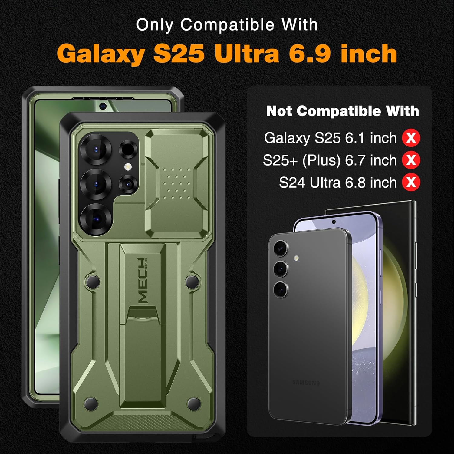 TONGATE for Samsung Galaxy S25 Ultra Case Green