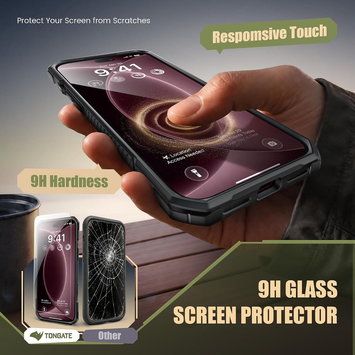 iPhone 18 Pro Max Case with 360° Spin Magnetic Stand Burgundy