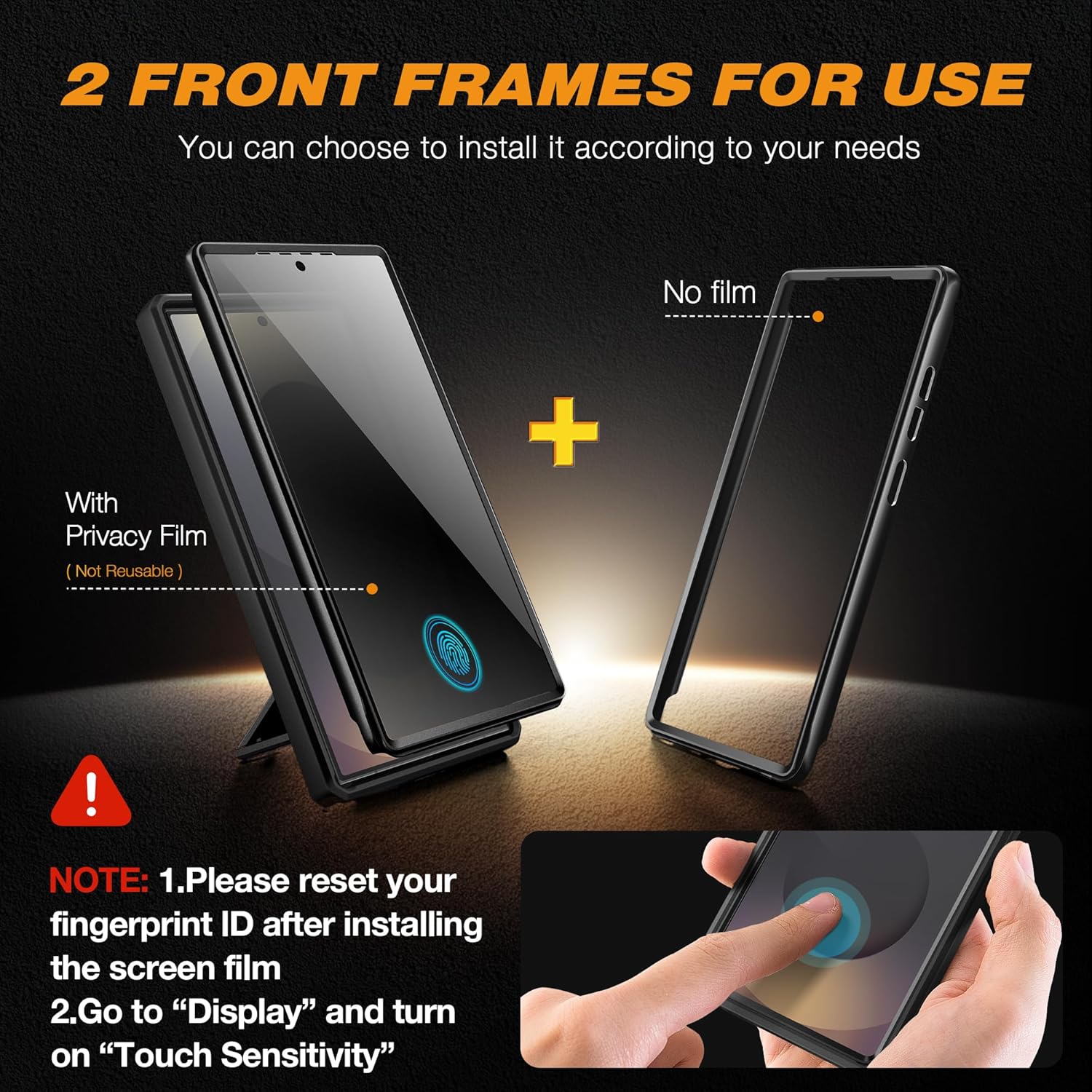 Samsung Galaxy S24 Ultra Case with Privacy Screen Protector