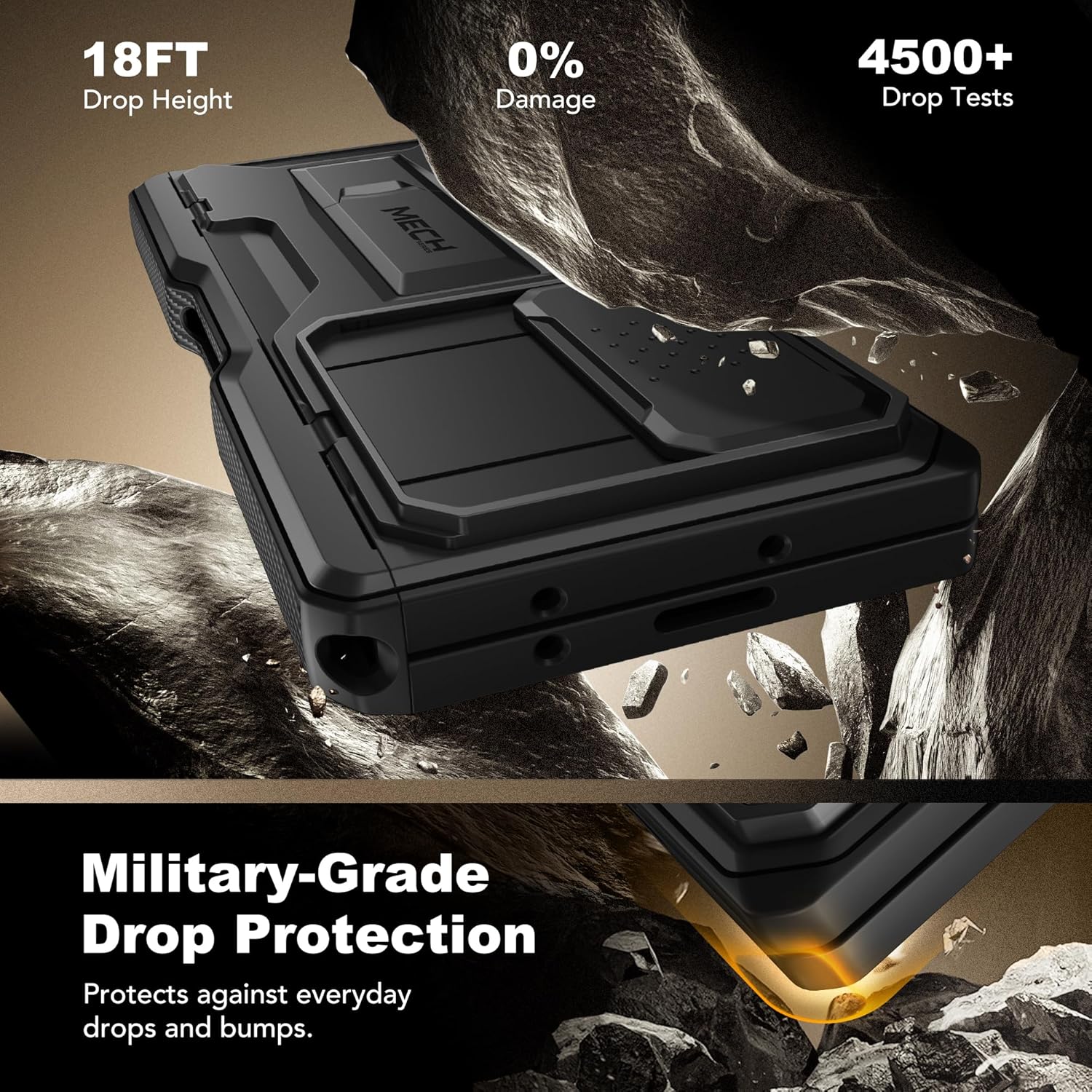 TONGATE Z Fold 7 Case Built-in Belt Clip