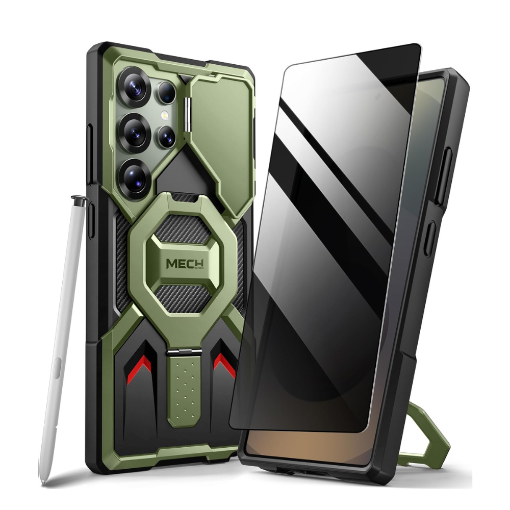 Galaxy S25 Ultra Magnetic Stand Case with Privacy Screen Protector