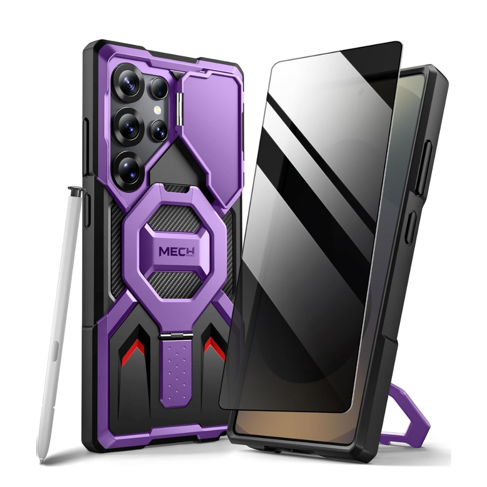 Galaxy S25 Ultra Magnetic Stand Case with Privacy Screen Protector