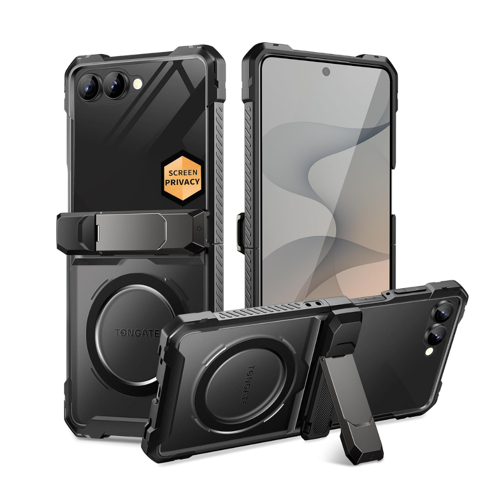 Galaxy Z Flip 8 MagSafe Case with Kickstand & Privacy Screen Protector