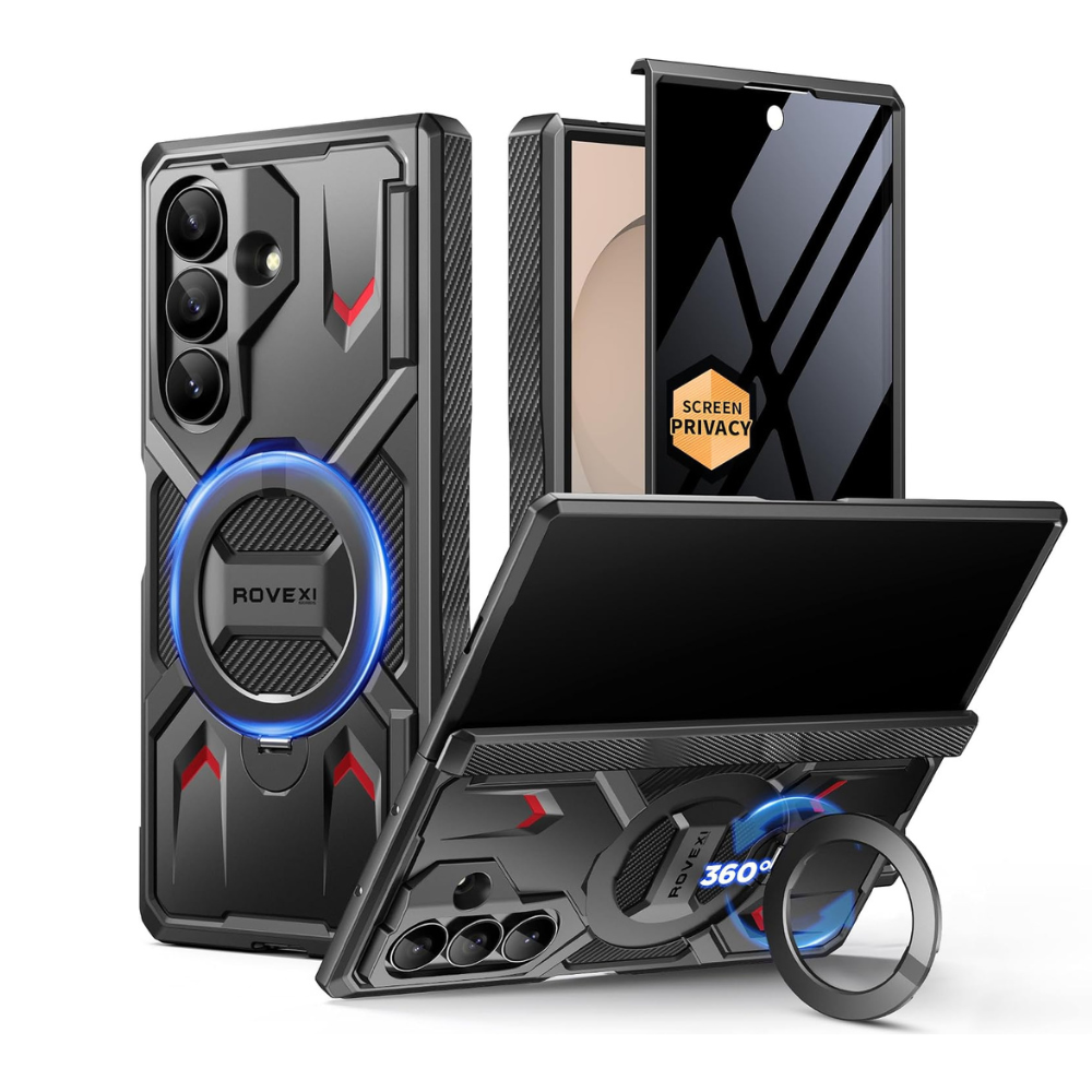 Galaxy Z Fold 8 360° Magnetic Stand Case with Privacy Screen Protector