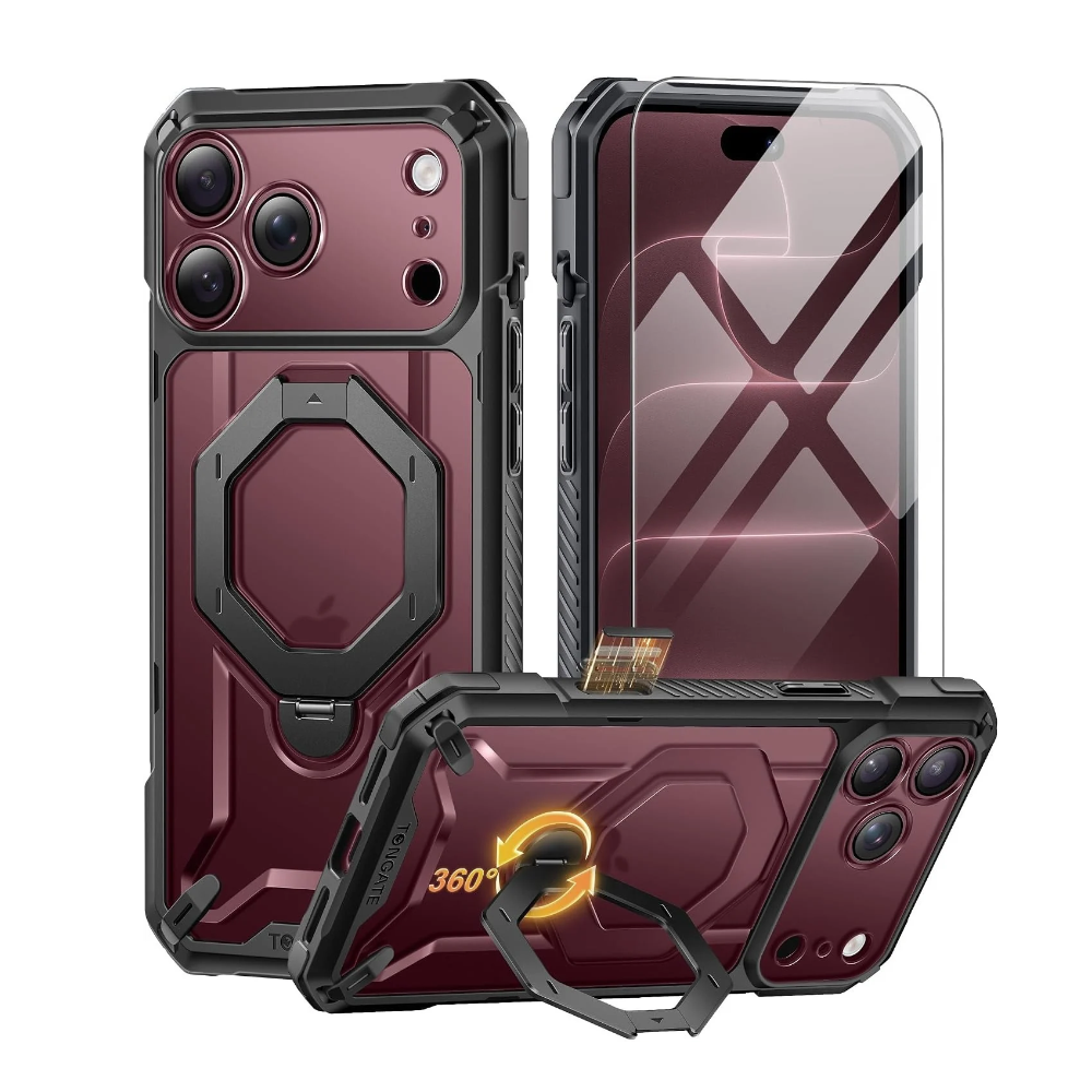 iPhone 18 Pro Max Case with 360° Spin Magnetic Stand