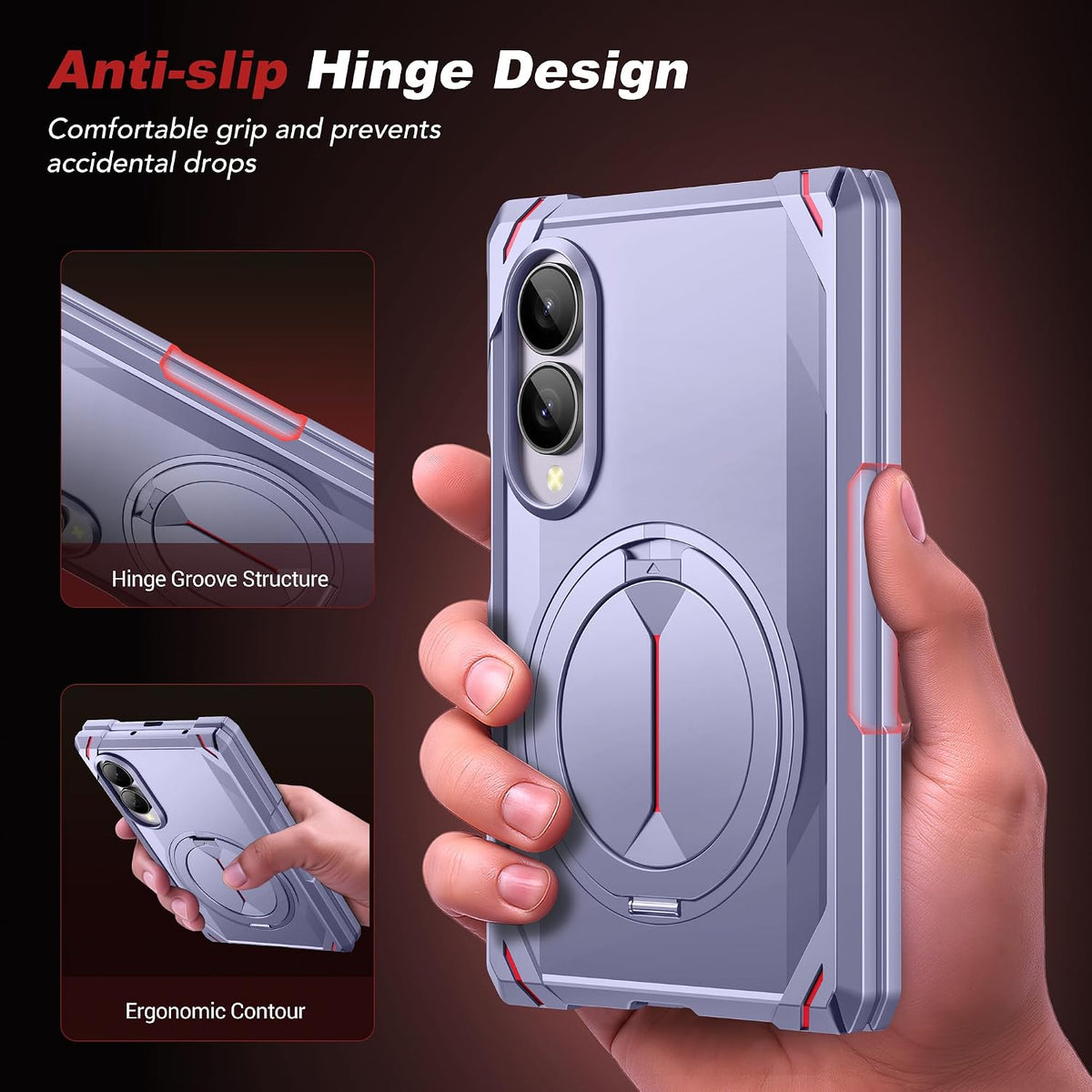 Galaxy Z Fold 8 Magnetic Rotating Stand Case