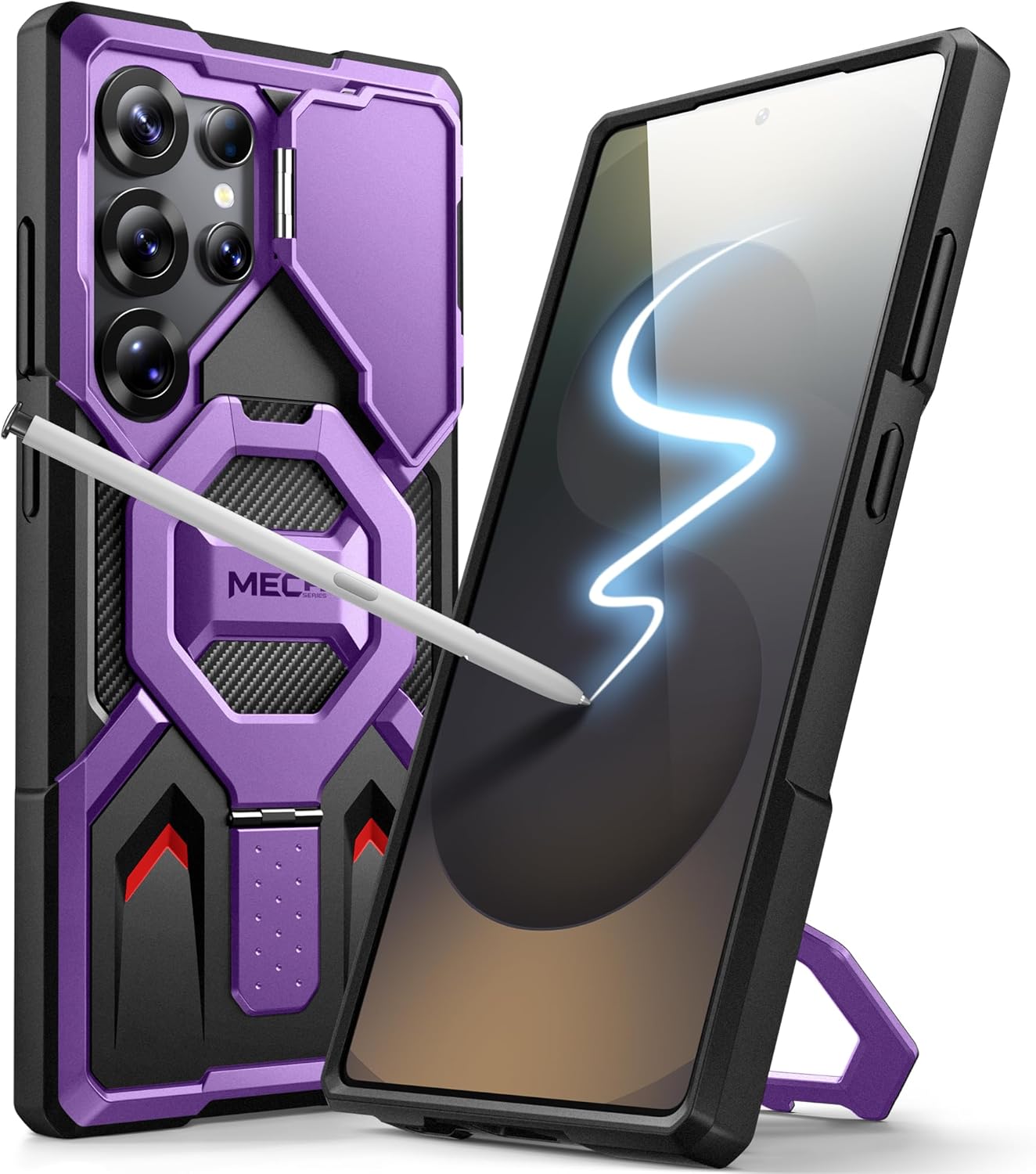 TONGATE Magnetic Case for Galaxy S25 Ultra, Ring Stand with Screen Protector