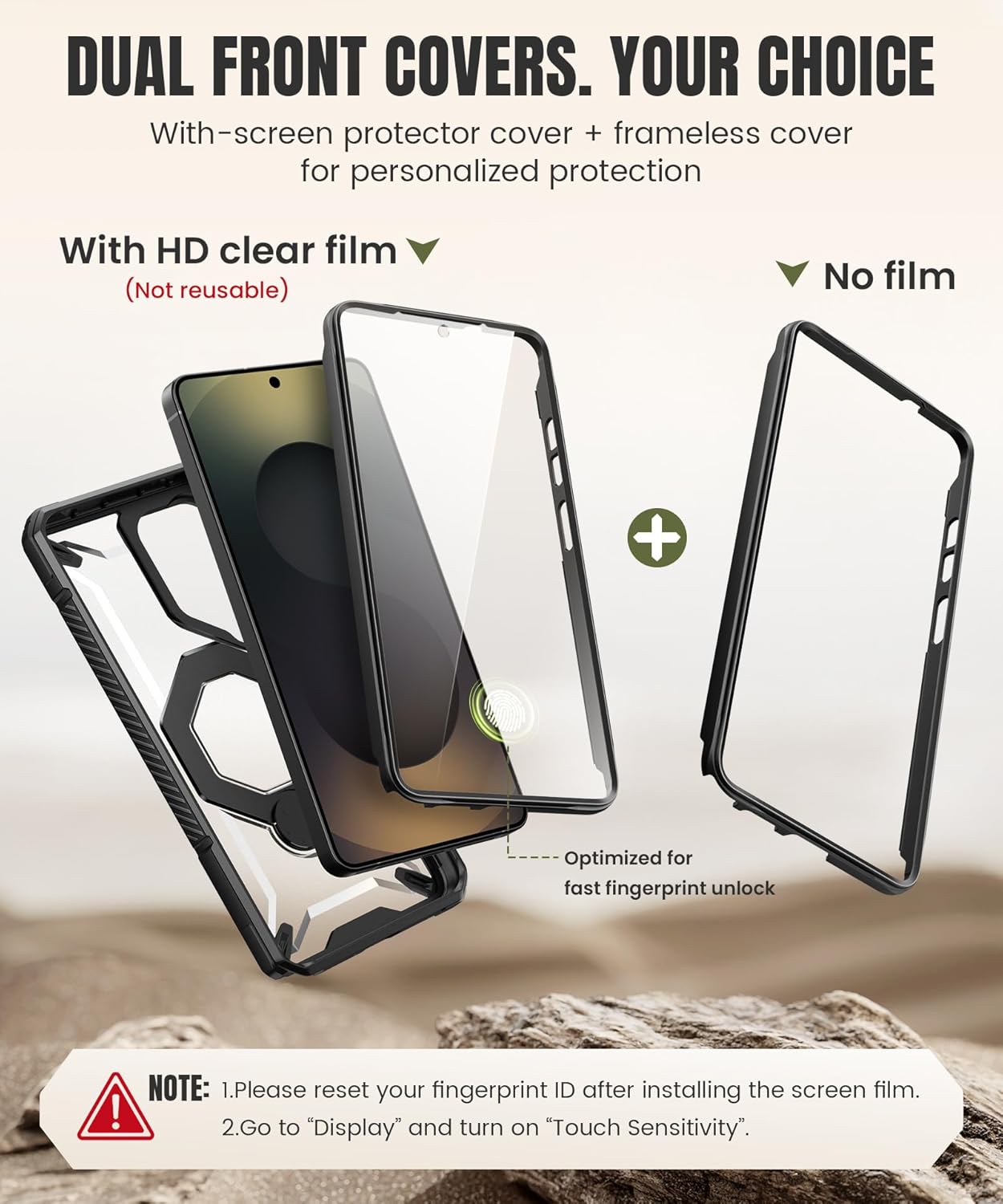 Samsung S26 Ultra Case with 360° Spin Magnetic Stand