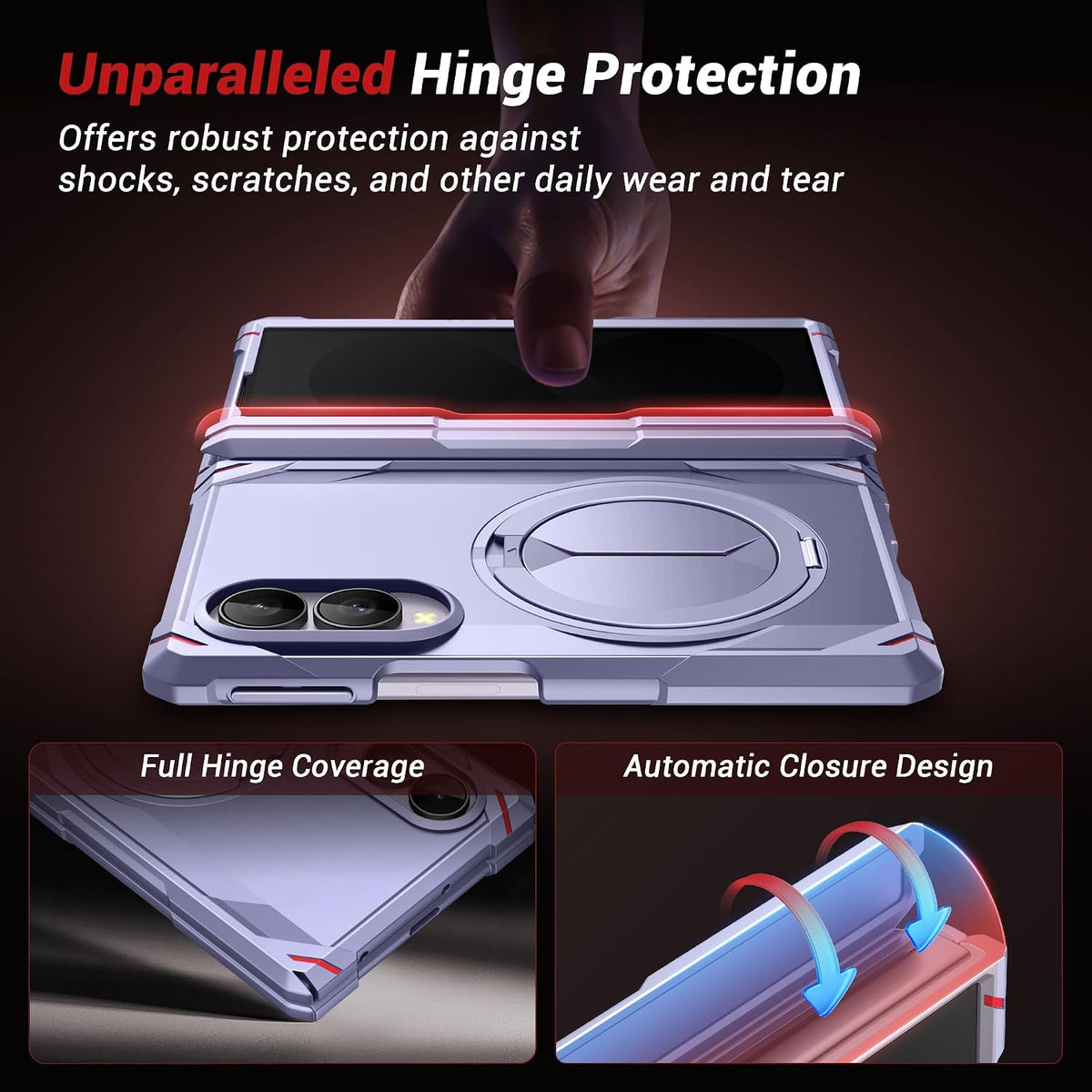 Galaxy Z Fold 8 Magnetic Rotating Stand Case