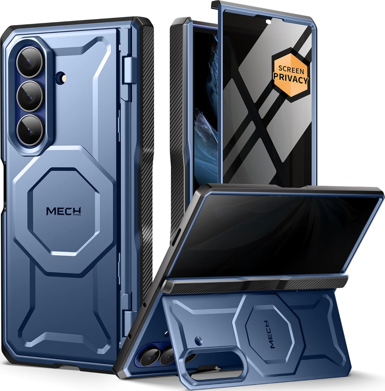 Z Fold 7 Case with Privacy Screen Protector