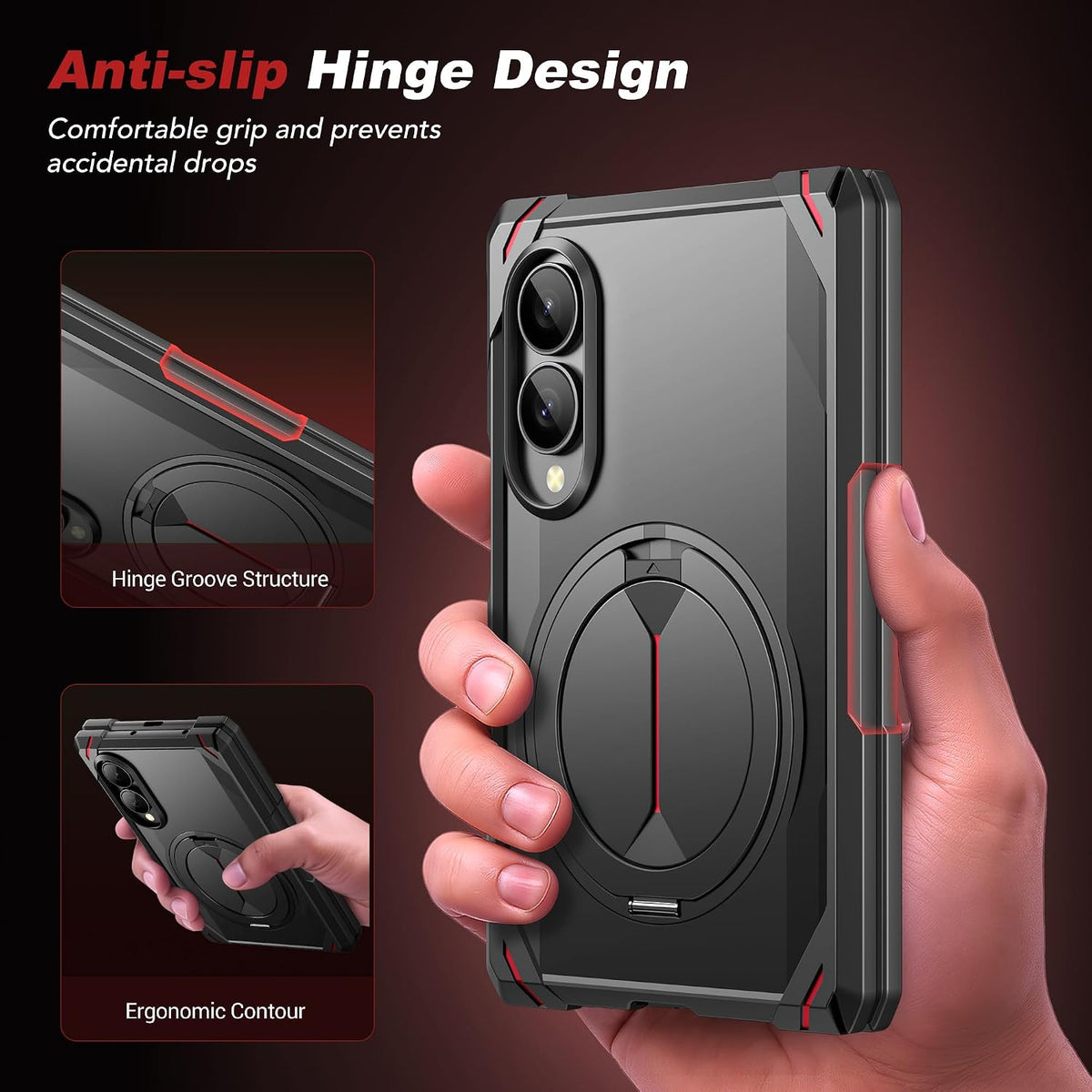 Galaxy Z Fold 8 Magnetic Rotating Stand Case