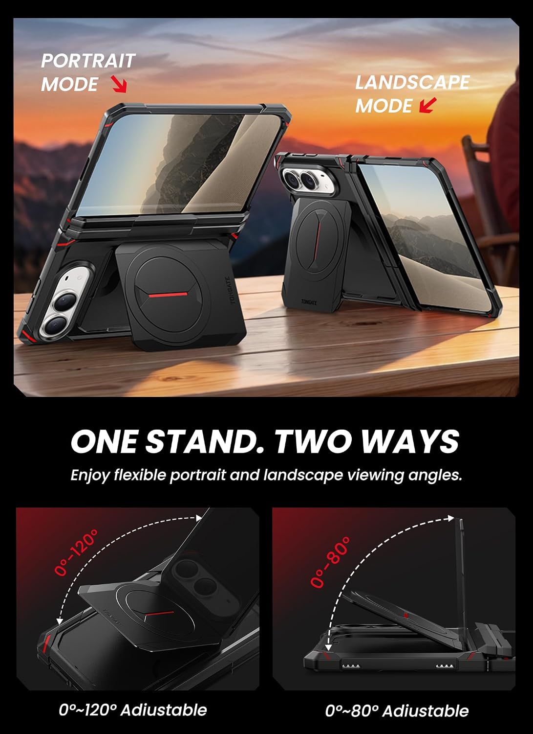 iPhone Duo Case with Stand & Screen Film