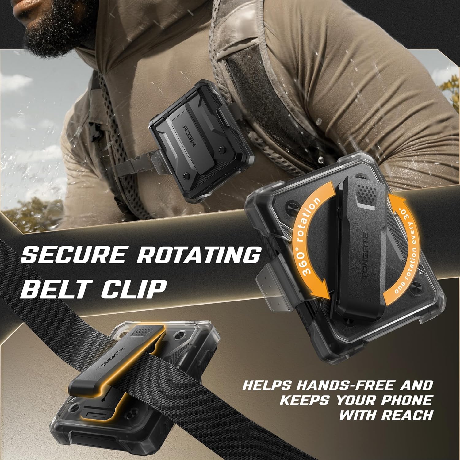 Motorola Razr Case with Stand & Belt-Clip