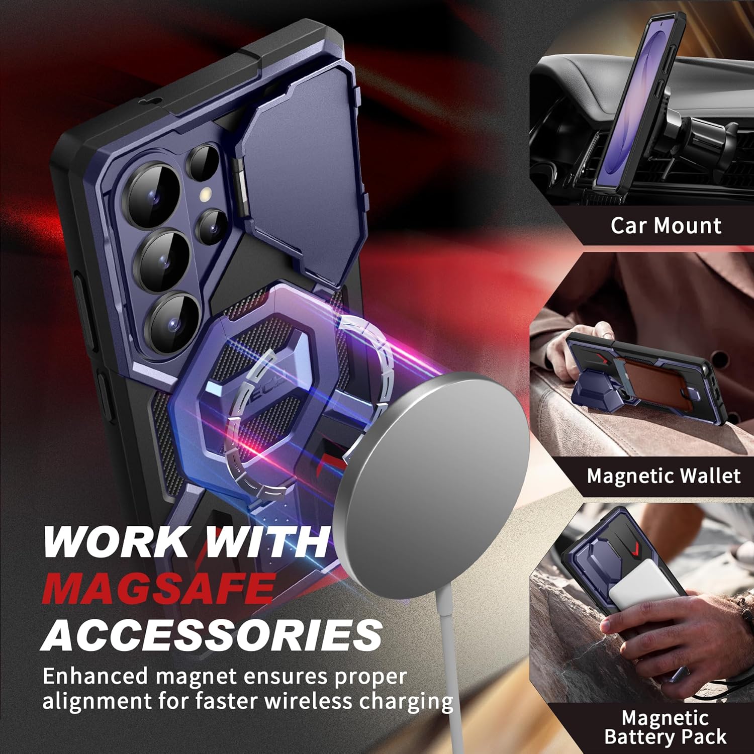 TONGATE Magnetic Stand for Samsung Galaxy S26 Ultra Case