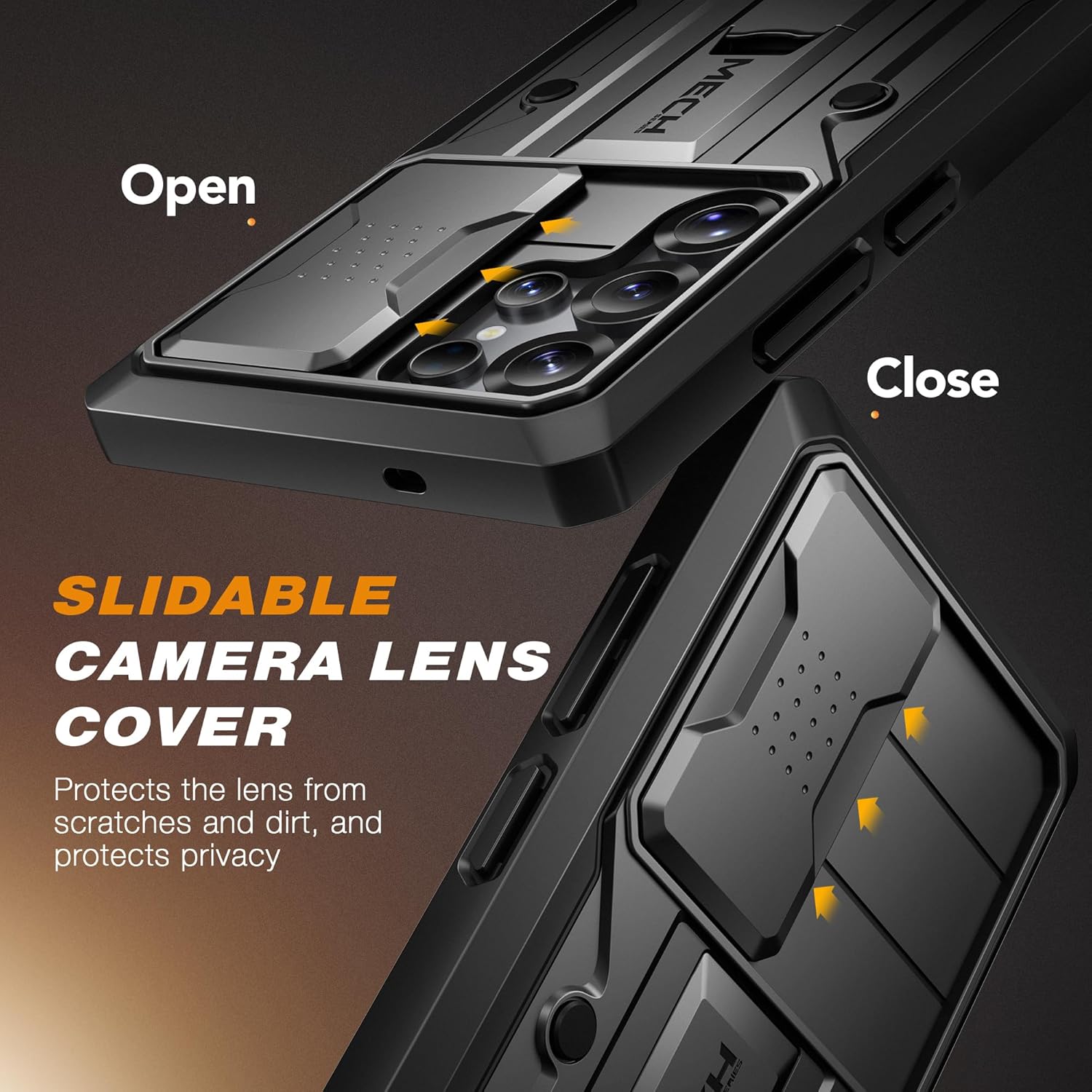 TONGATE Samsung Galaxy S25 Ultra Case with Privacy Screen Protector