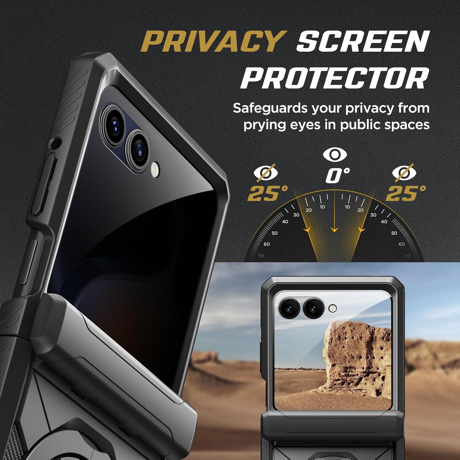 Motorola Razr Case with 360° Spin Magnetic Stand