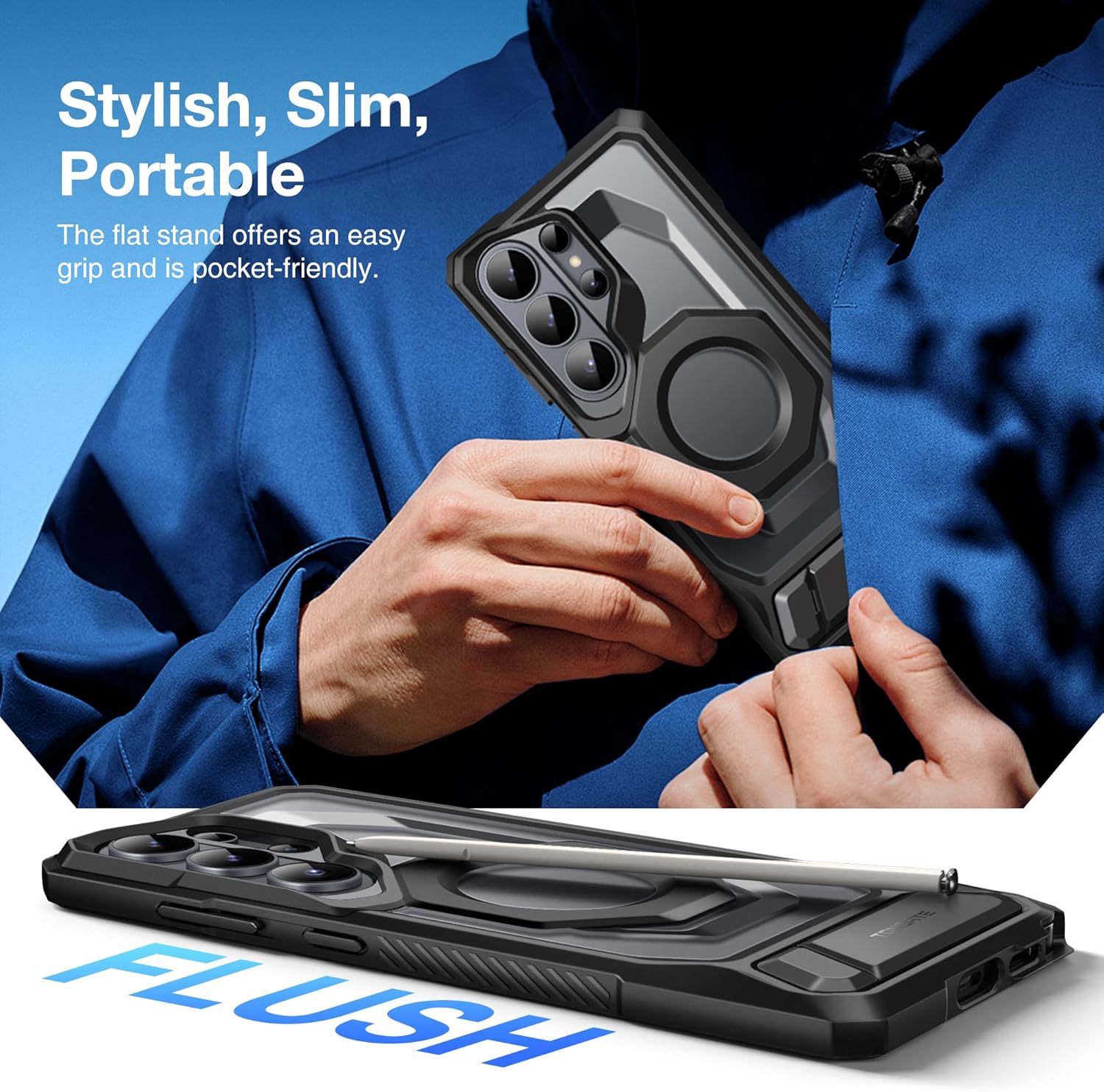 Samsung Galaxy S26 Ultra Case with Aluminum Alloy Kickstand